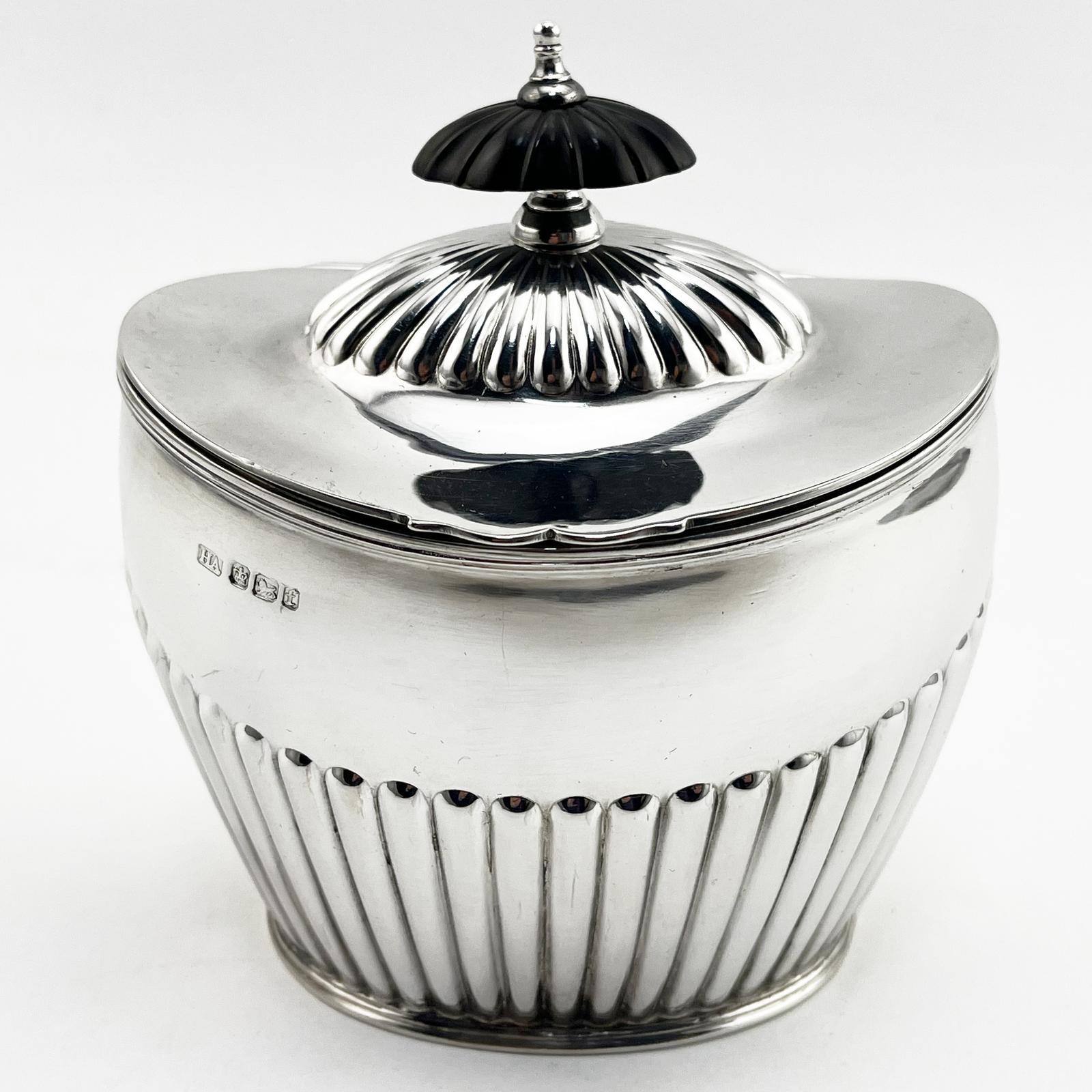 10.3 Troy Oz Sterling Silver Tea Caddy (1 of 7) 10.3 Troy Oz Sterling Silver Tea Caddy (1 of 7)