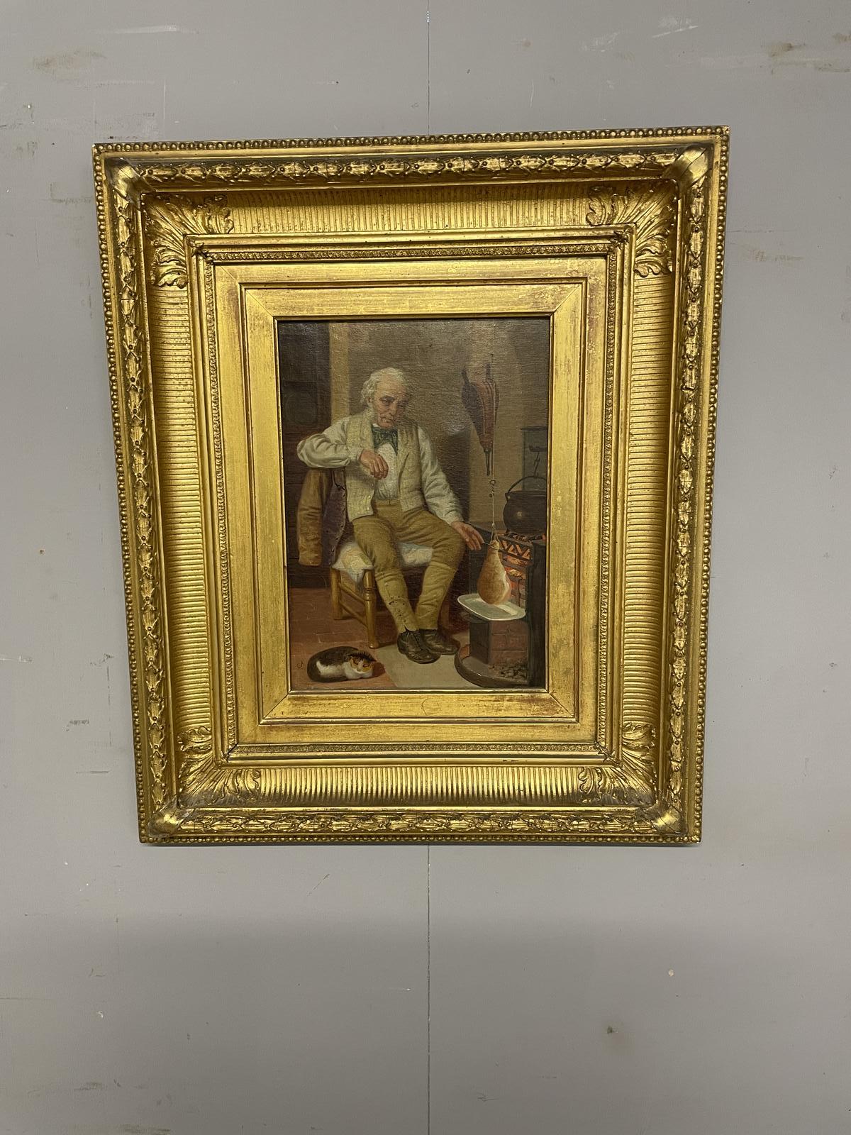 19th Century English School Oil on Canvas Initialled CA (1 of 9)