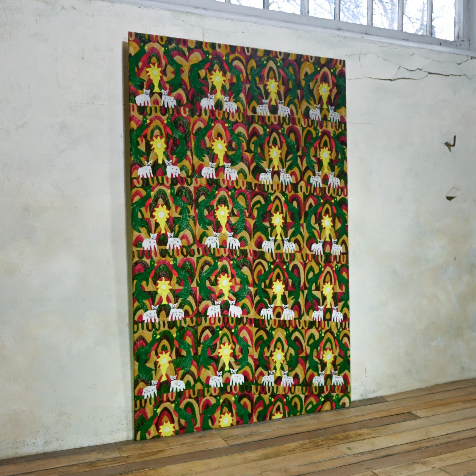 Large Early 20th Century Woven Tapestry - Central America (1 of 12)