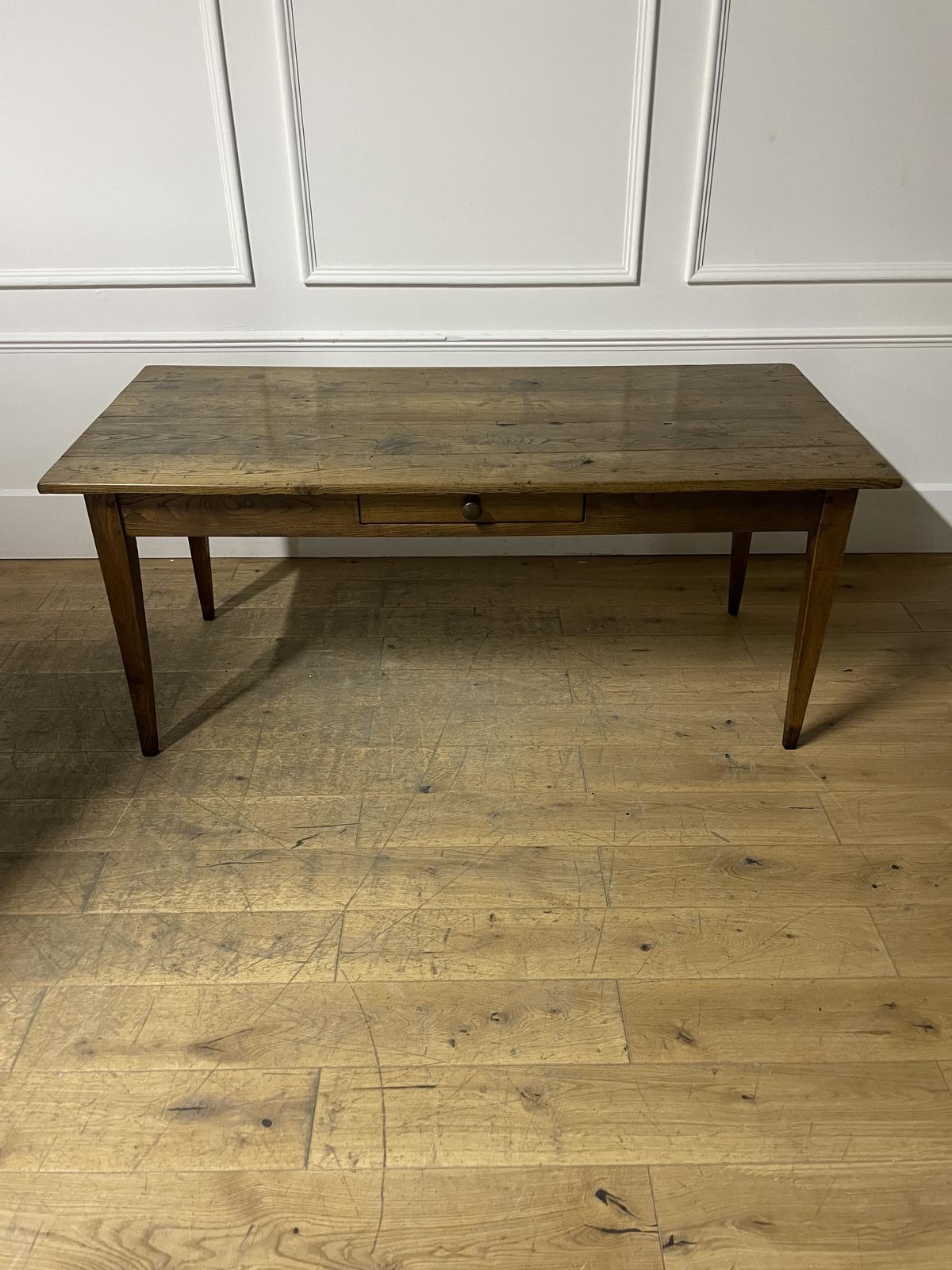 Neat Sized Chestnut Farmhouse Table (1 of 16)