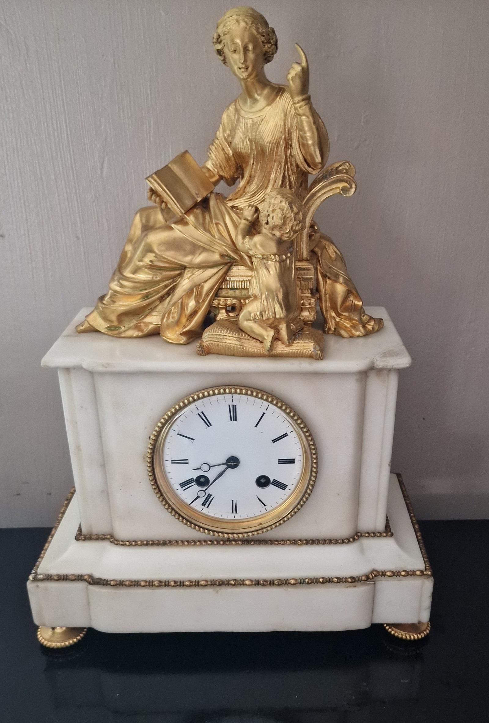 Berge, Paris Figural Mantel Clock (1 of 6)