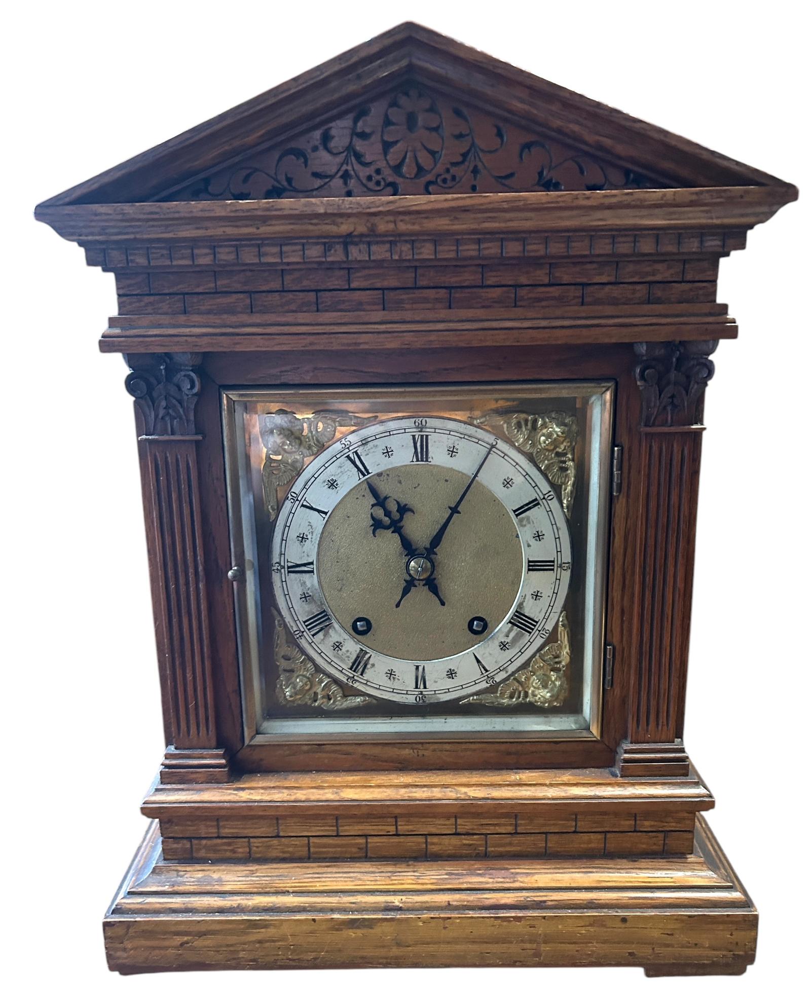 Fabulous Antique Architectural Musical 8-day Bracket Clock ca.1900 (1 of 7)