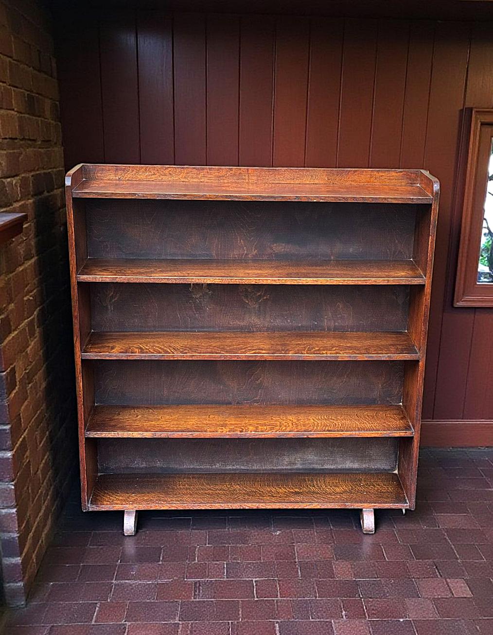 Oak Open Bookcase (1 of 9)