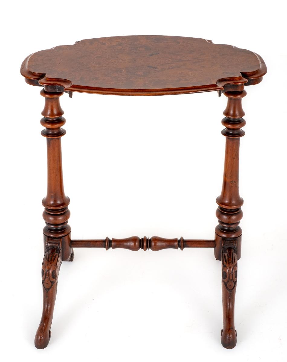 Pretty Victorian Walnut Occasional Table (1 of 7)
