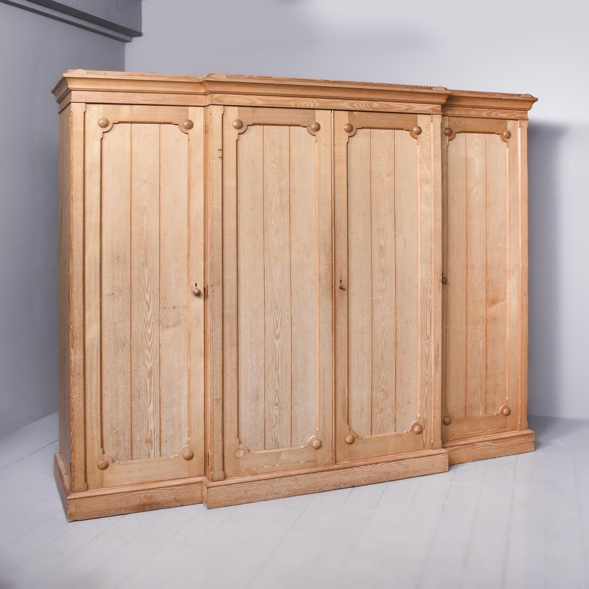 4 Door Breakfront Linen Press (1 of 10) 4 Door Breakfront Linen Press (1 of 10)