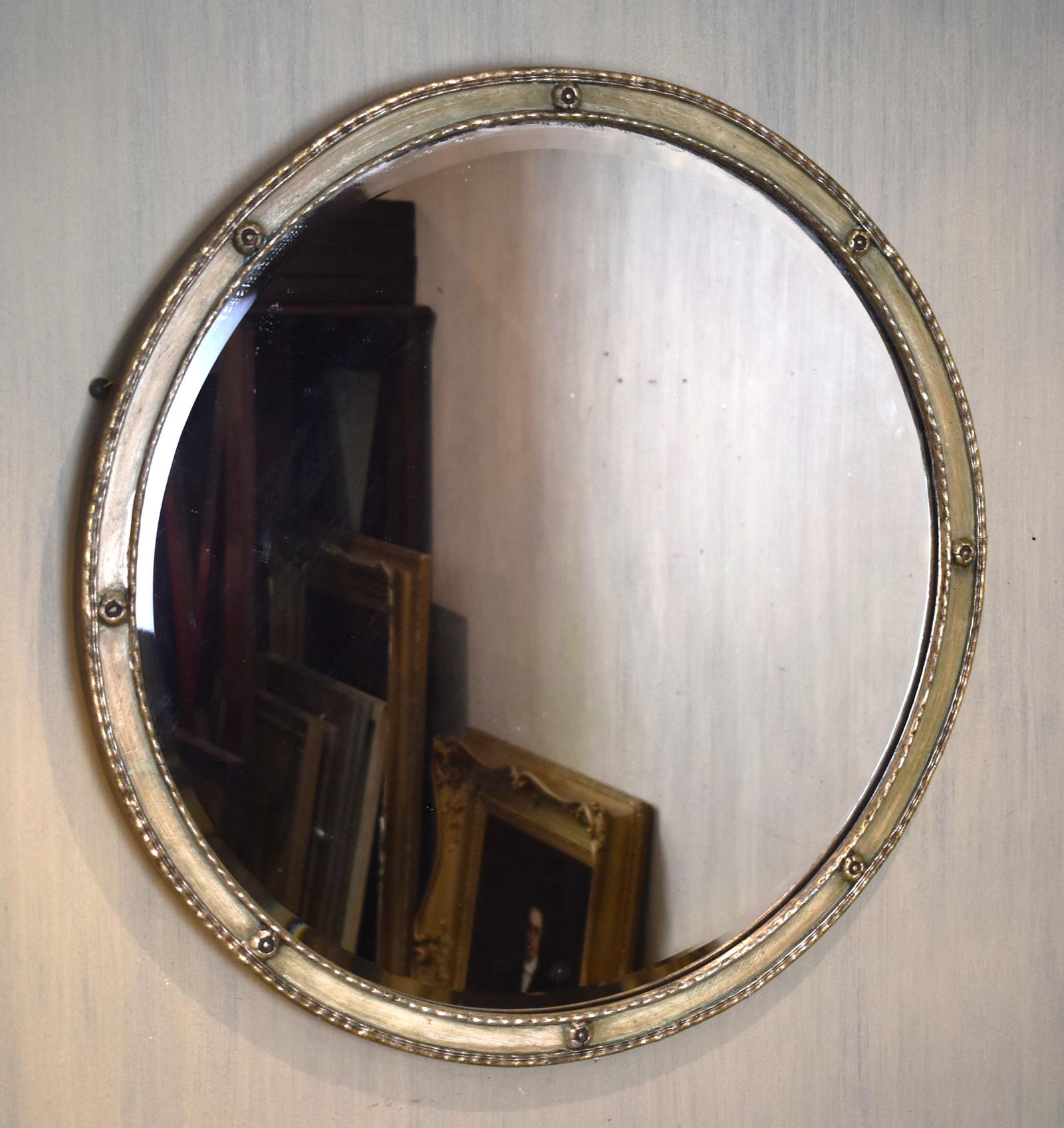 Silvered Circular Mirror (1 of 3)