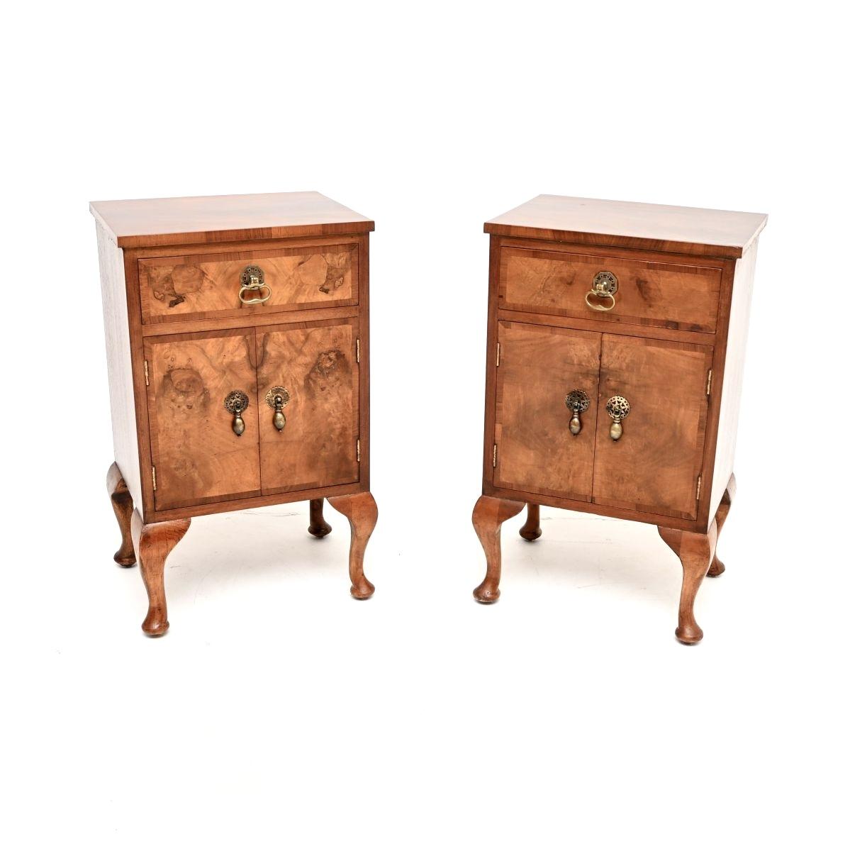 Pair of Burr Walnut Bedside Cabinets (1 of 10) Pair of Burr Walnut Bedside Cabinets (1 of 10)