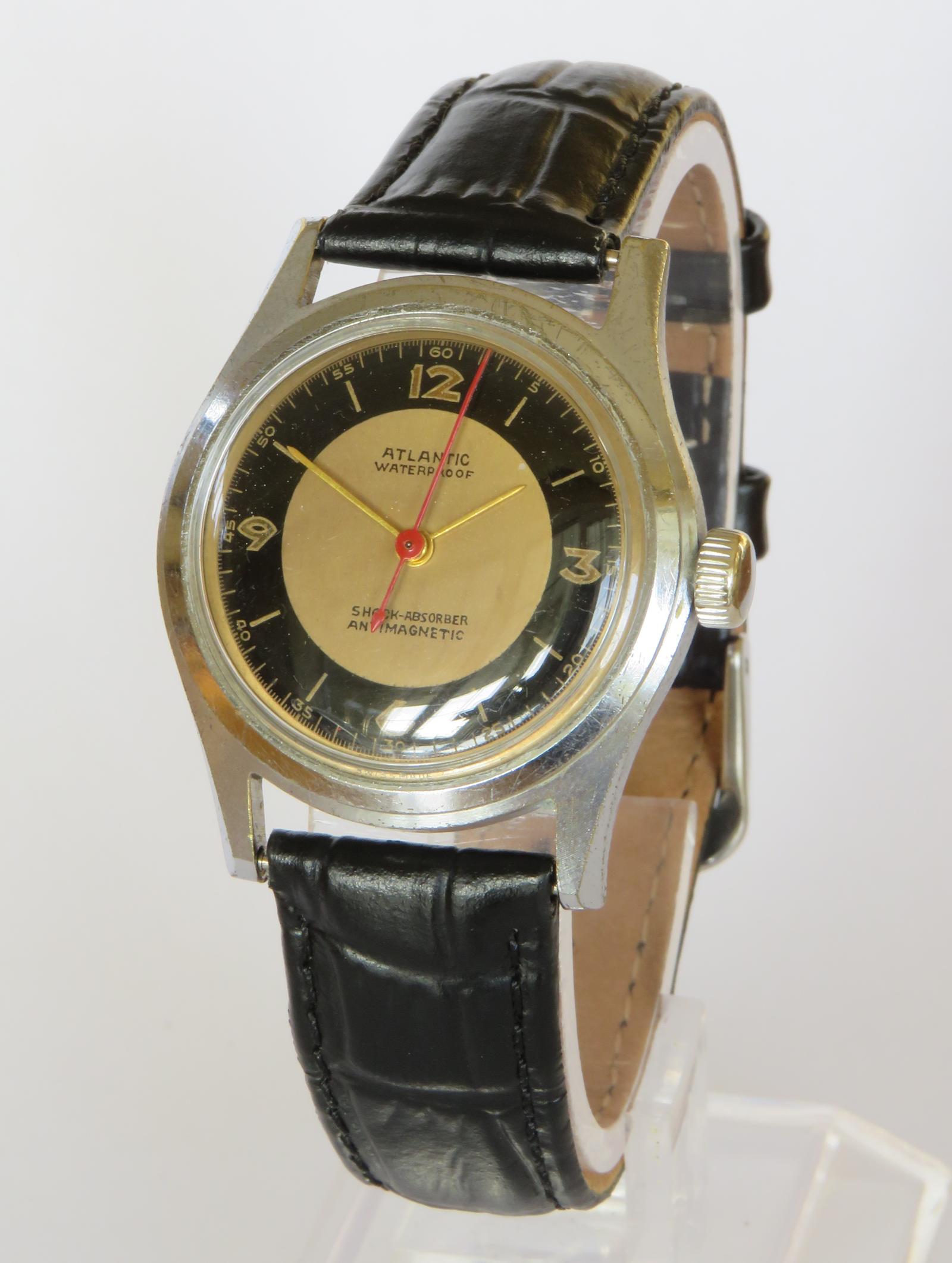 Watch : Gents 1940s Atlantic Wrist Watch (1 of 5)