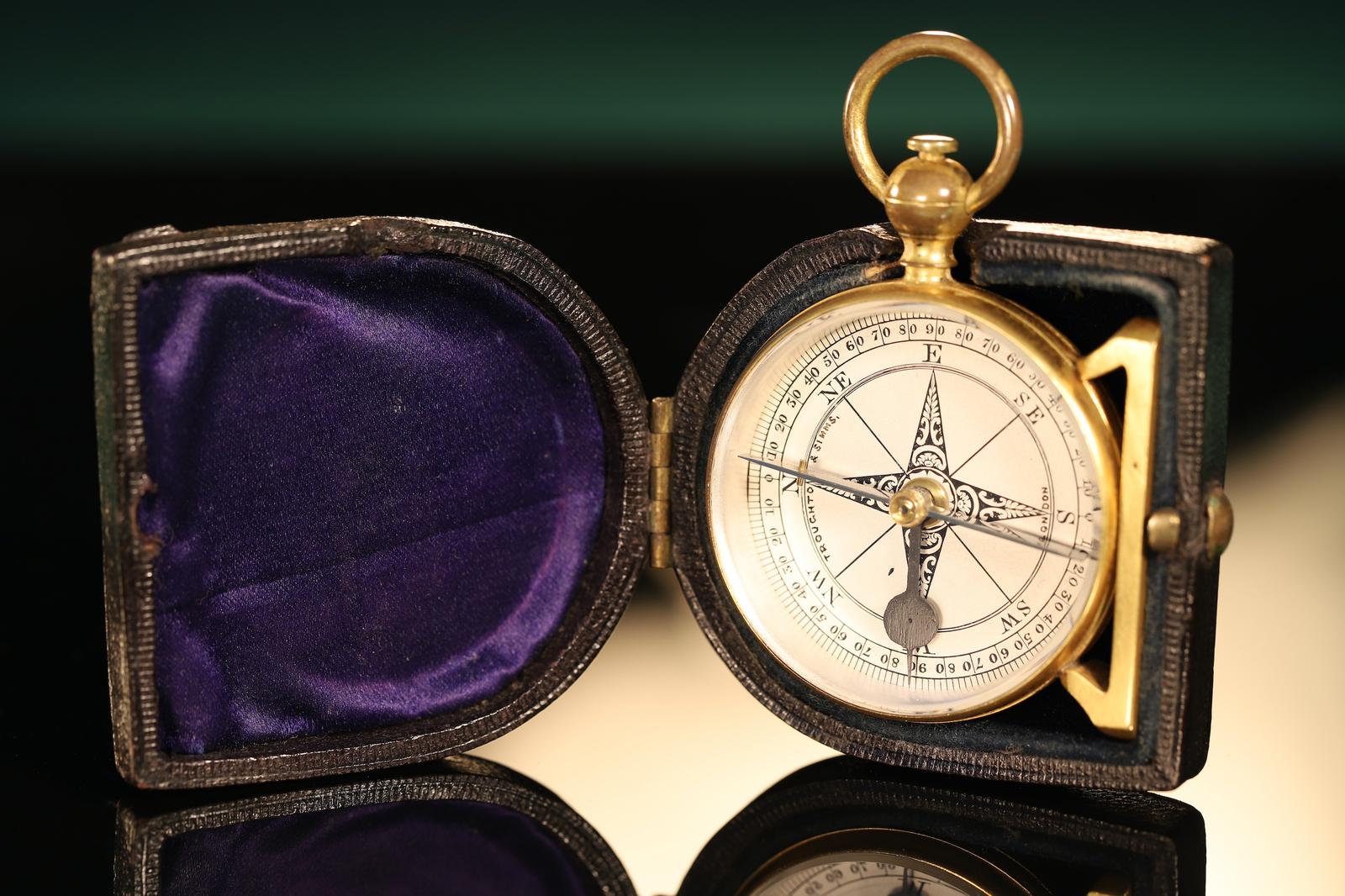 Pocket Compass Clinometer by Barker for Troughton & Simms c.1900 (1 of 10)