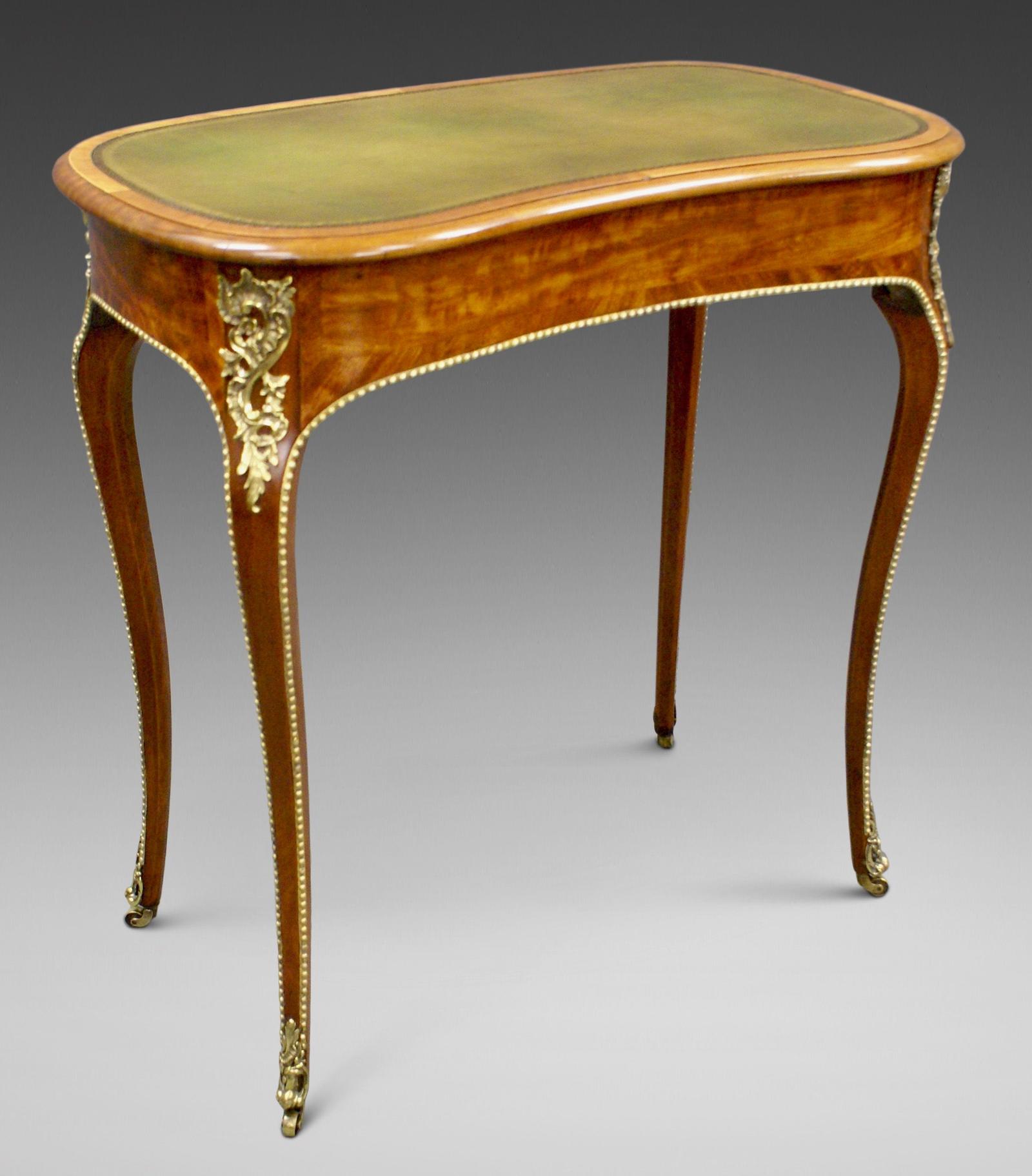 George IV Satinwood & Ormolu Writing Table (1 of 7)
