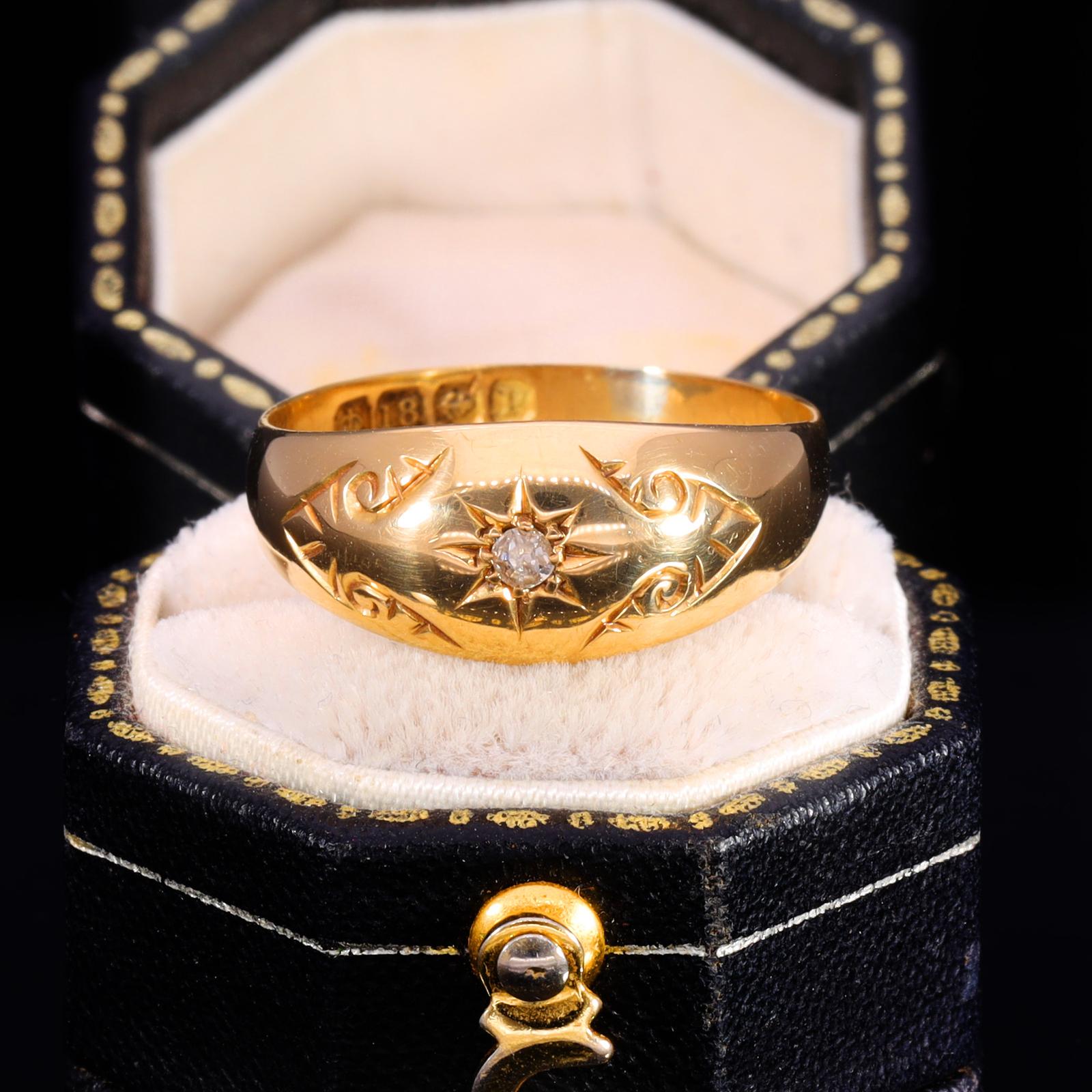 The Antique Victorian 1864 Diamond Star Ring (1 of 8)