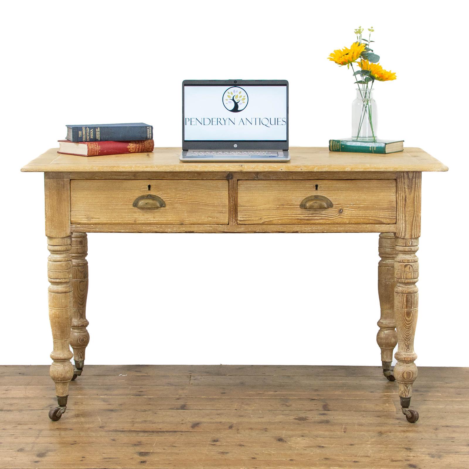 Edwardian Antique Pine Writing Table or Desk (1 of 9) Edwardian Antique Pine Writing Table or Desk (1 of 9)