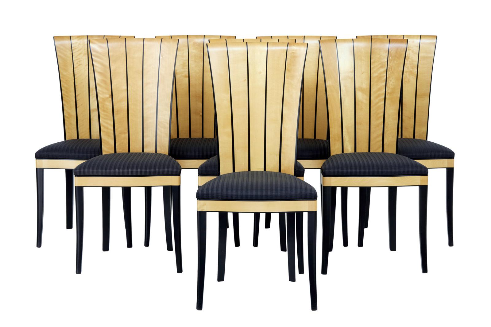 Set of 8 Finnish Cranbrook House Dining Chairs by Eliel Saarinen (1 of 10)