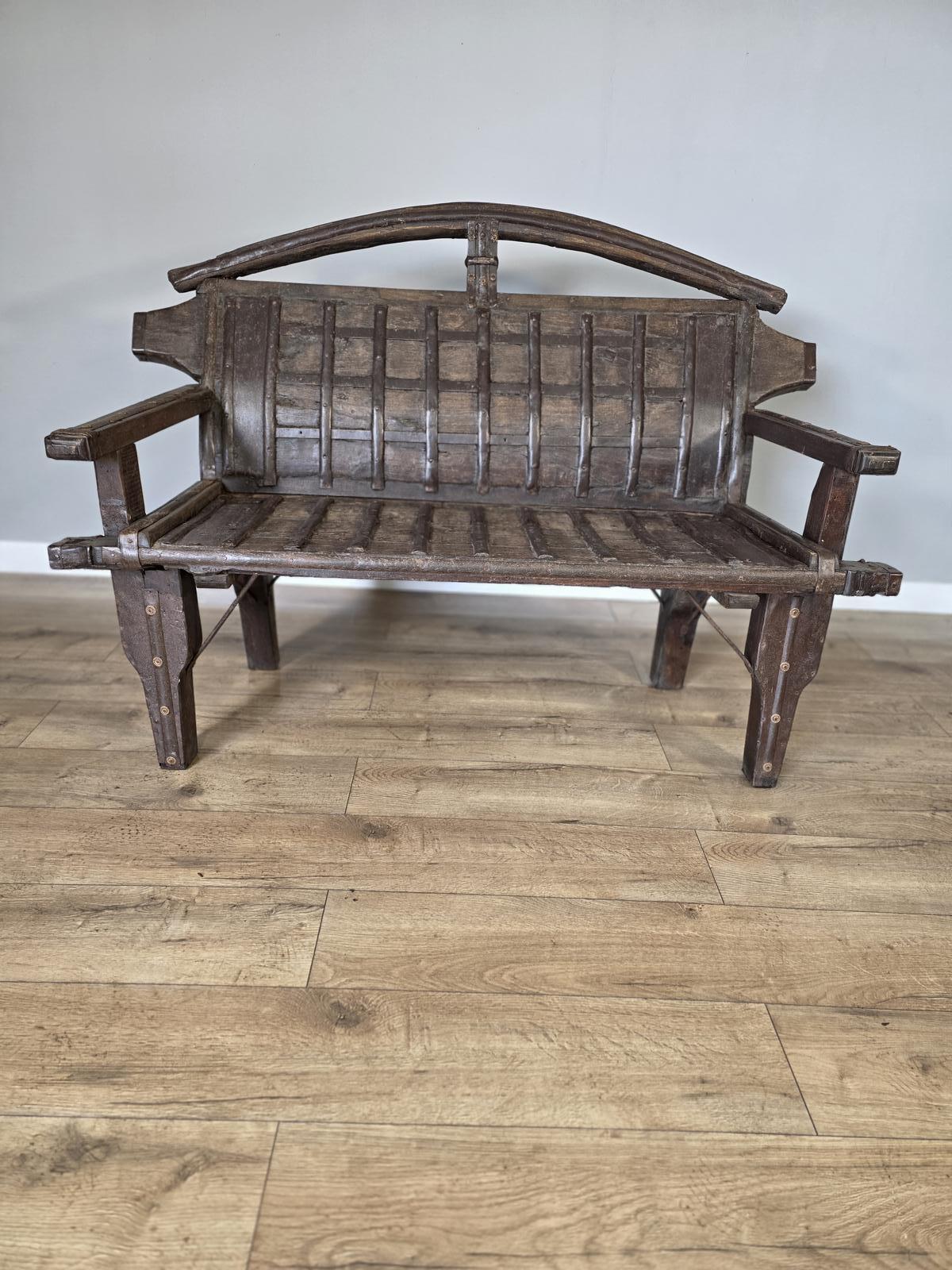 Early 20th Century Indian Teak, Blacksmith Iron Work Bench (1 of 11) Early 20th Century Indian Teak, Blacksmith Iron Work Bench (1 of 11)