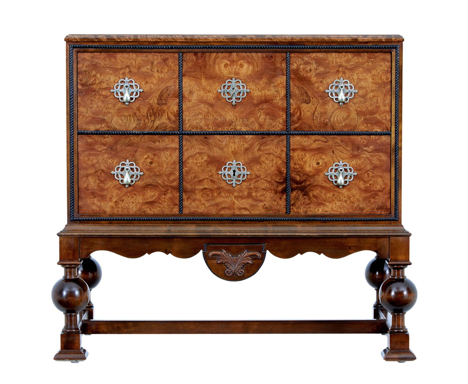 20th Century Birch & Burr Chest of Drawers by Carl Malmsten (1 of 8)