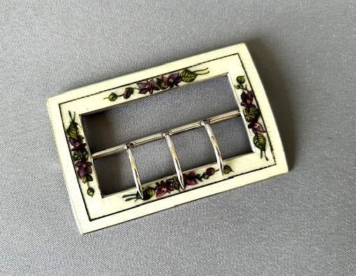 Hallmarked Silver & Guilloche Enamel Belt Buckle (1 of 7) Hallmarked Silver & Guilloche Enamel Belt Buckle (1 of 7)