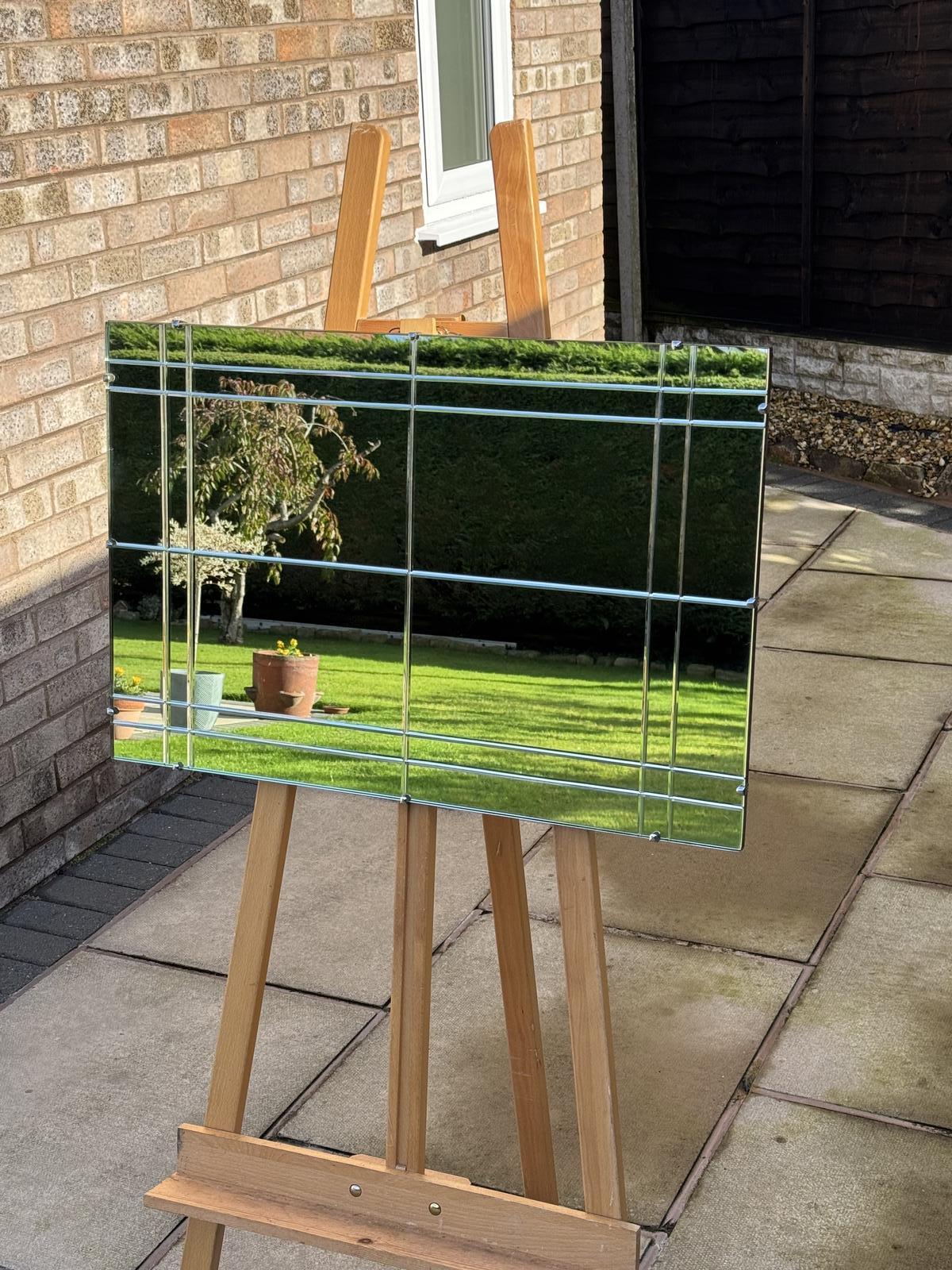 Rectangular Multipanel Design Mirror (1 of 6)