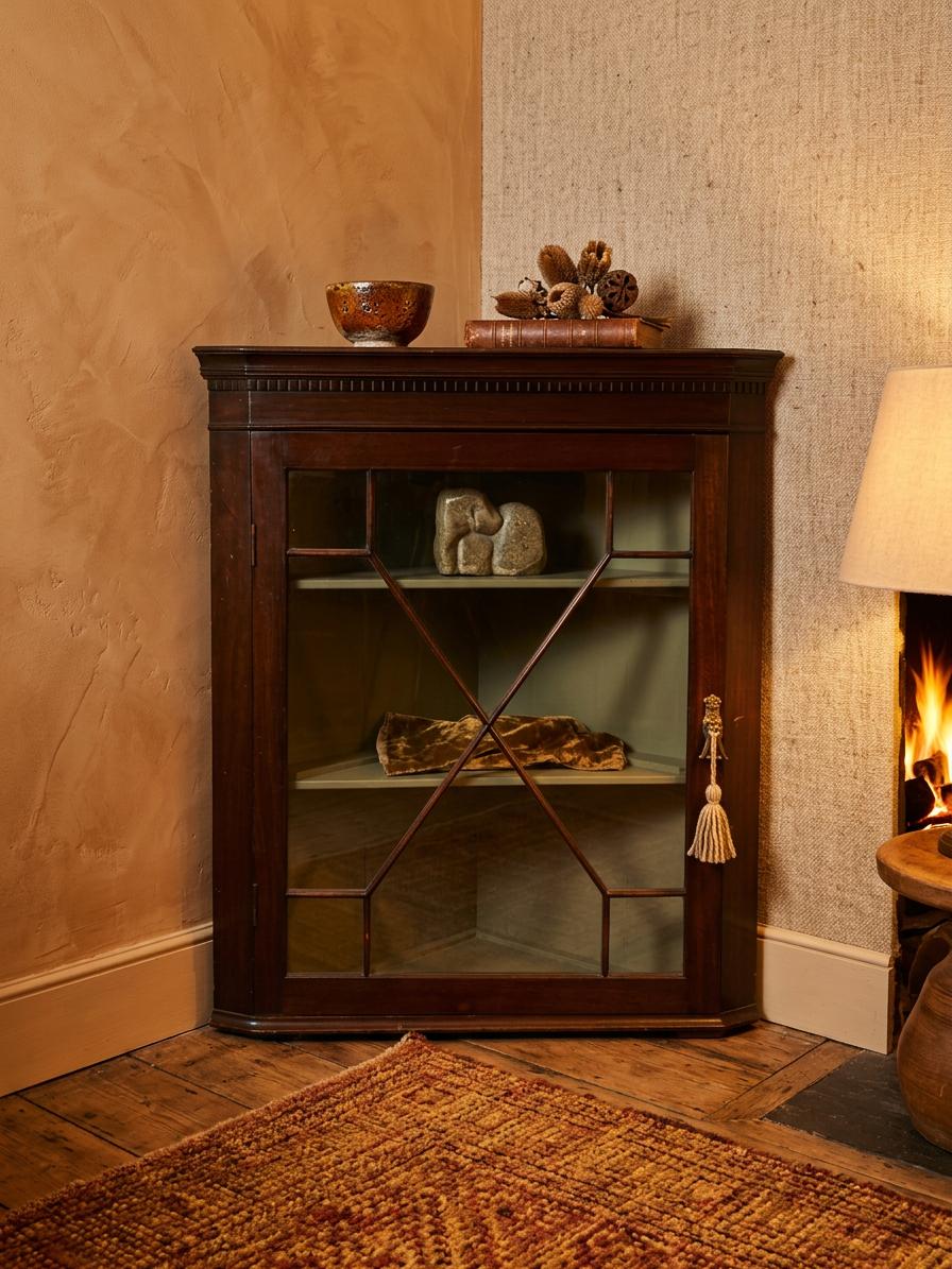 Antique Mahogany Corner Unit with Glazed Astragal Door (1 of 11) Antique Mahogany Corner Unit with Glazed Astragal Door (1 of 11)