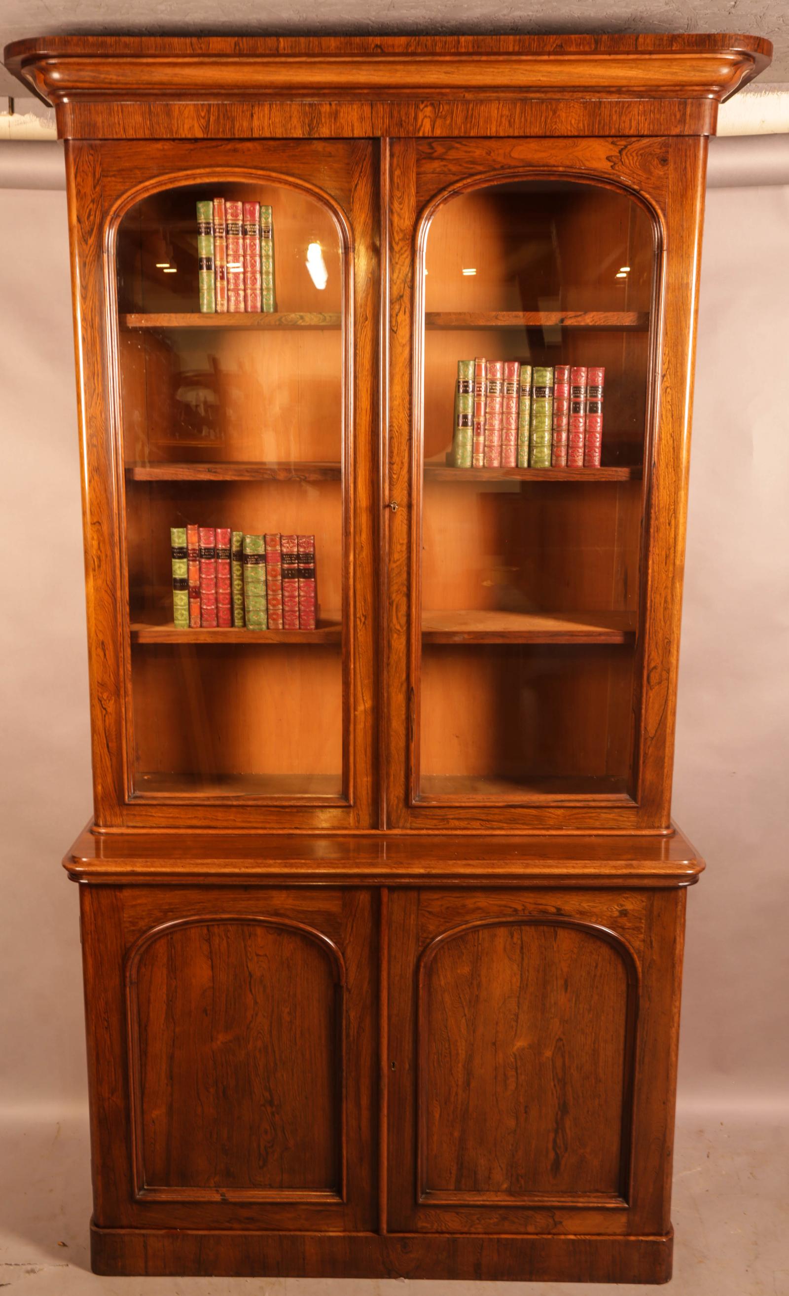 An Early Victorian Rosewood Library Bookcase (1 of 7) An Early Victorian Rosewood Library Bookcase (1 of 7)