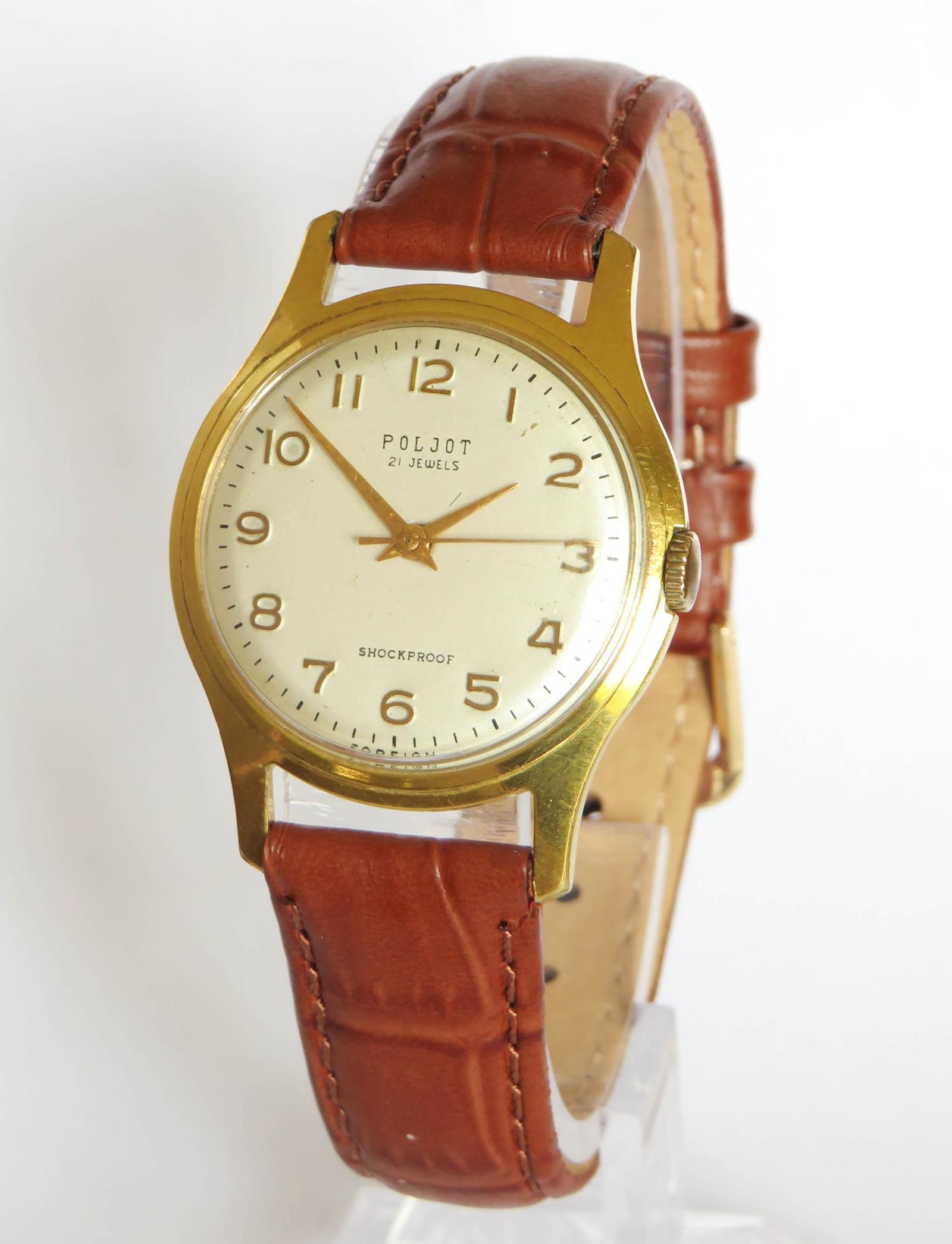 Watch: 1960s Mid-size Poljot Wrist Watch (1 of 5) Watch: 1960s Mid-size Poljot Wrist Watch (1 of 5)