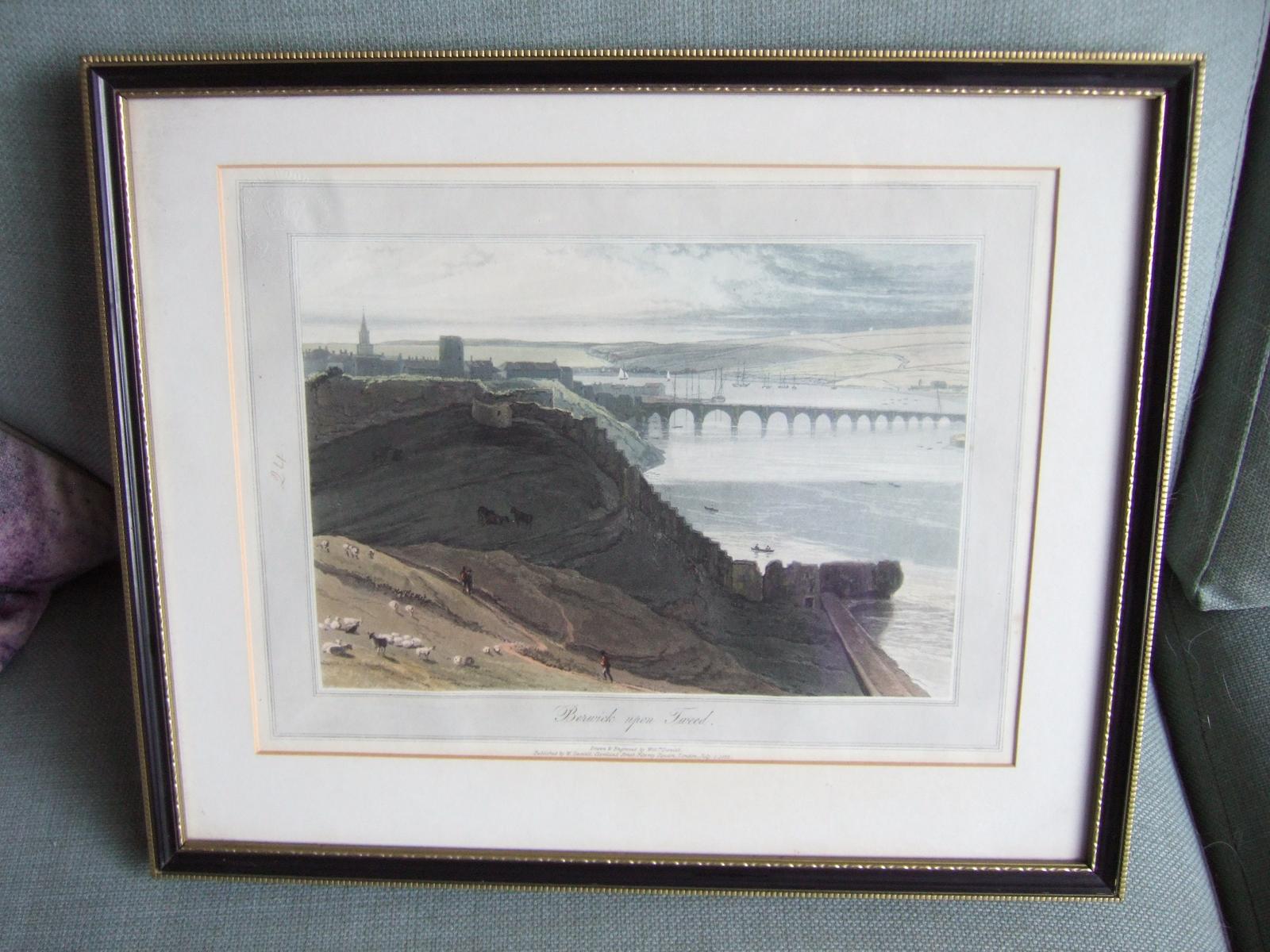 William Daniell RA:  Aquatint of Berwick on Tweed (1 of 4)