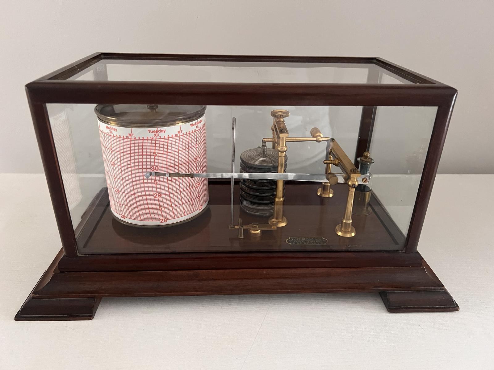 Unusual Barograph by Baines, Harrogate (1 of 5)