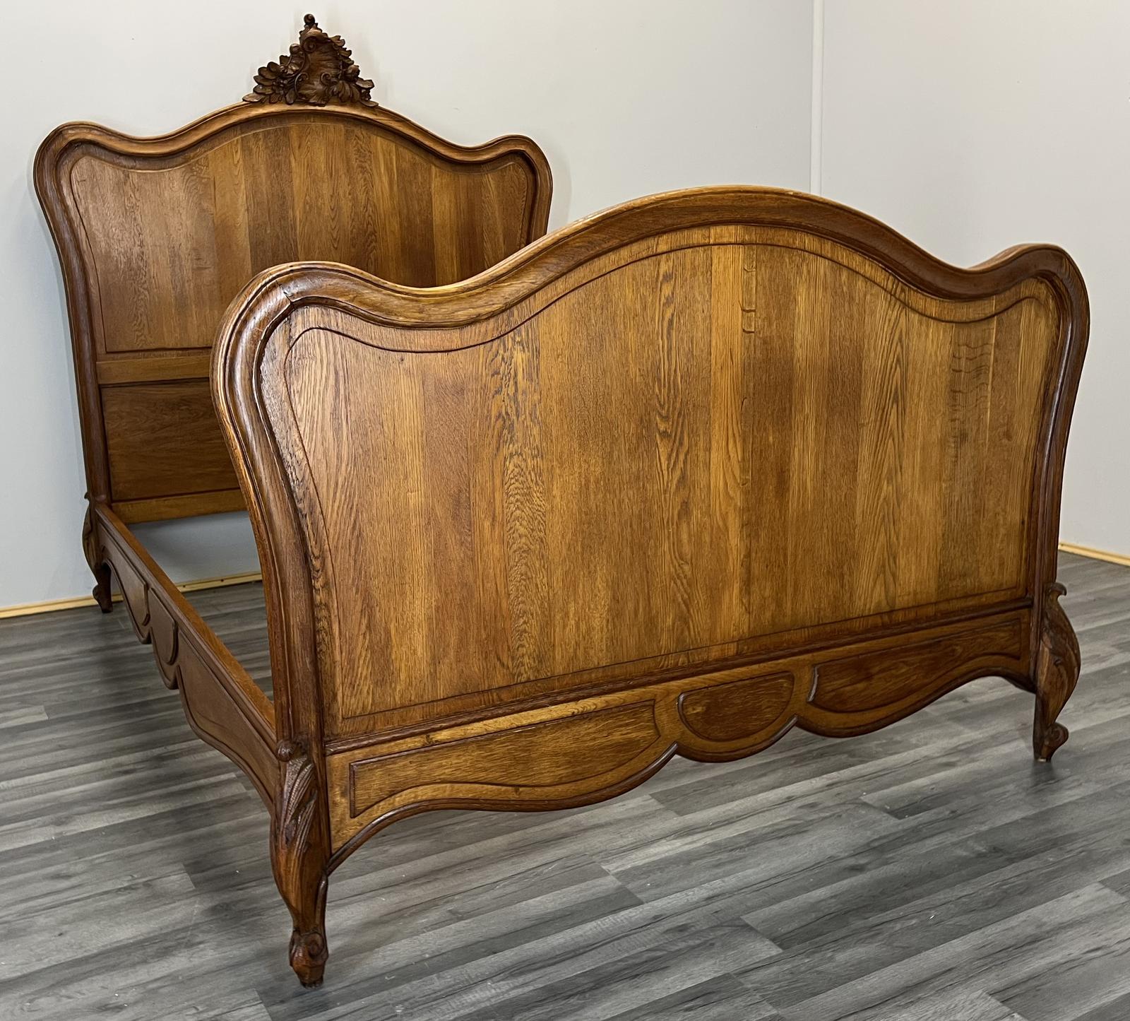 Amazing Rare Carved French Antique Double Bed (1 of 13)