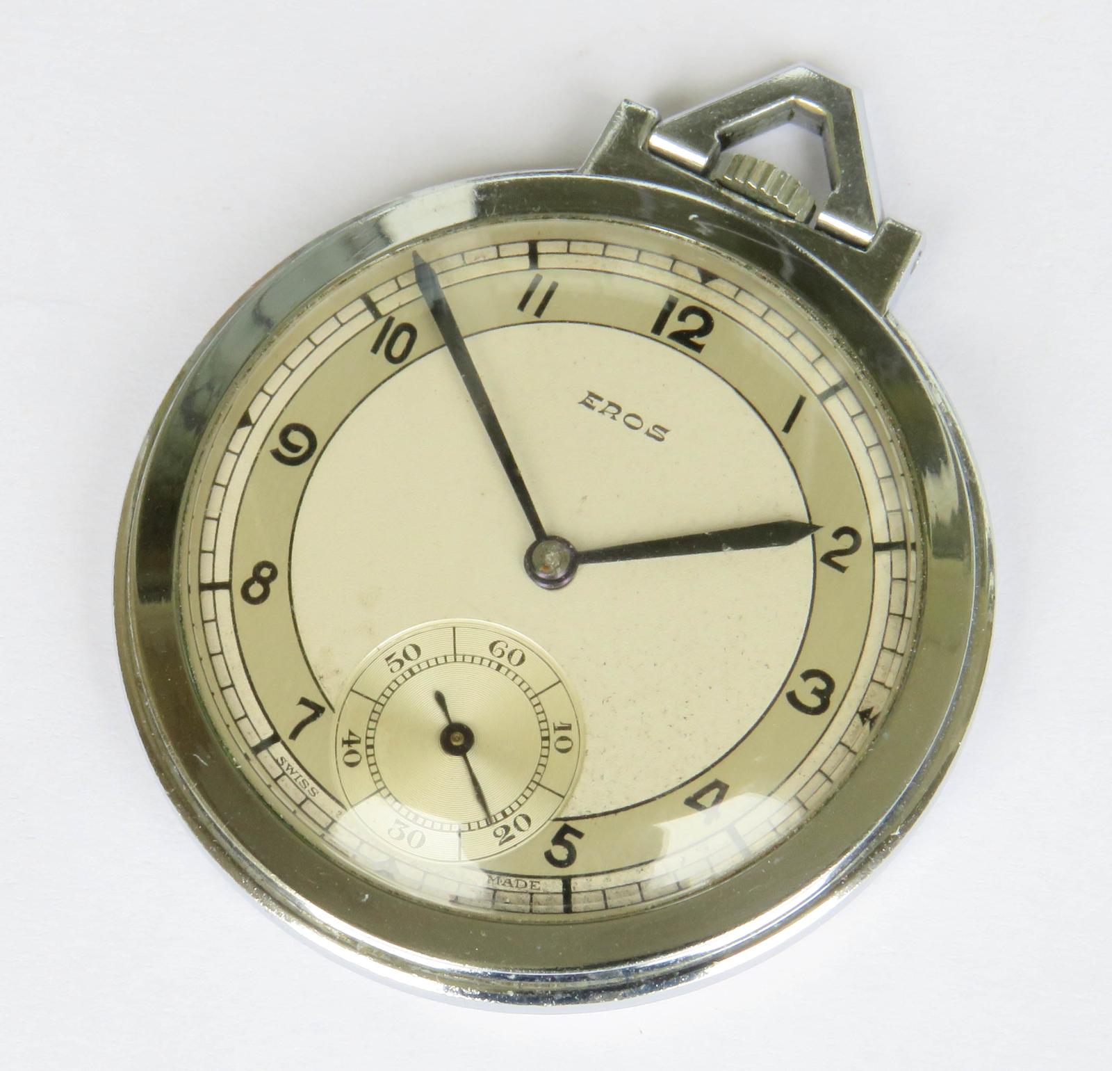 Pocket Watch: 1940s Eros Pocket Watch, Phénix Watch Co (1 of 4)