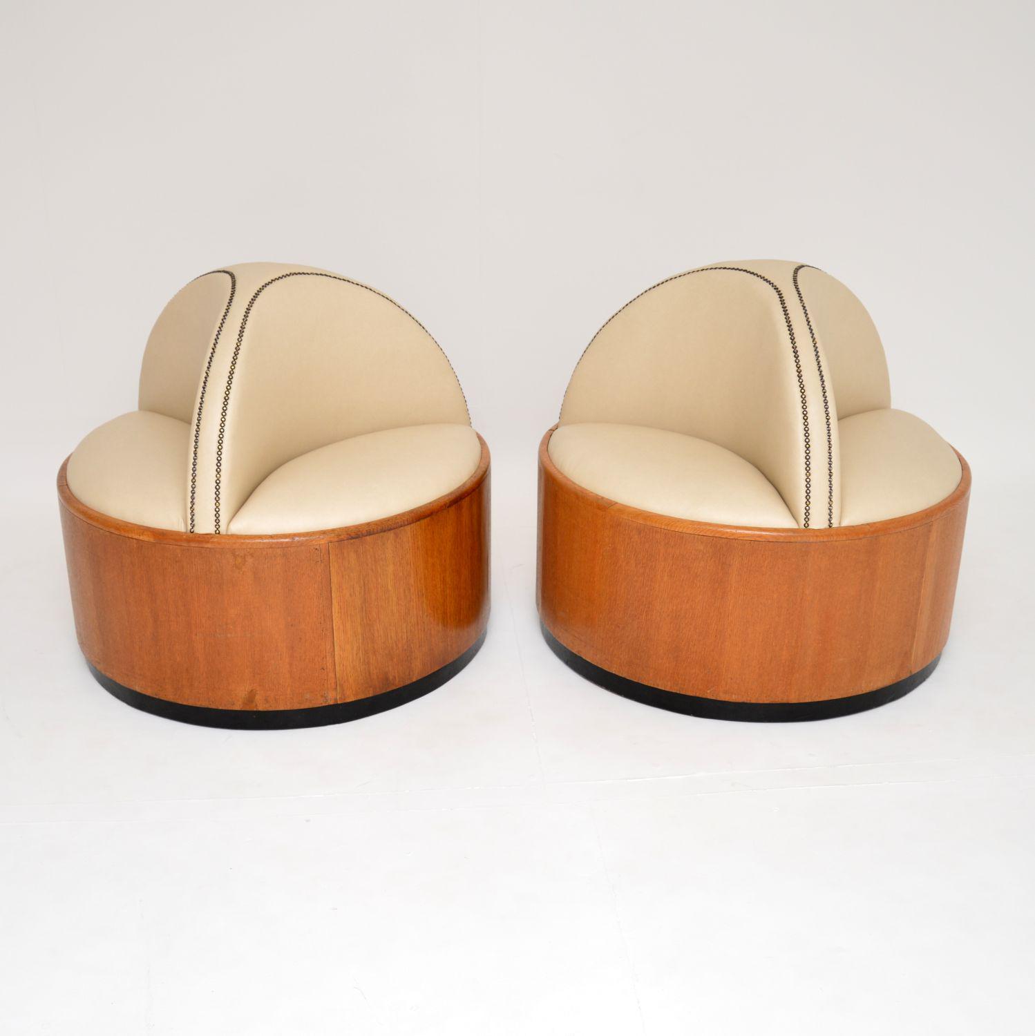 Pair of Art Deco Studded Oak Conversation Seats (1 of 10) Pair of Art Deco Studded Oak Conversation Seats (1 of 10)