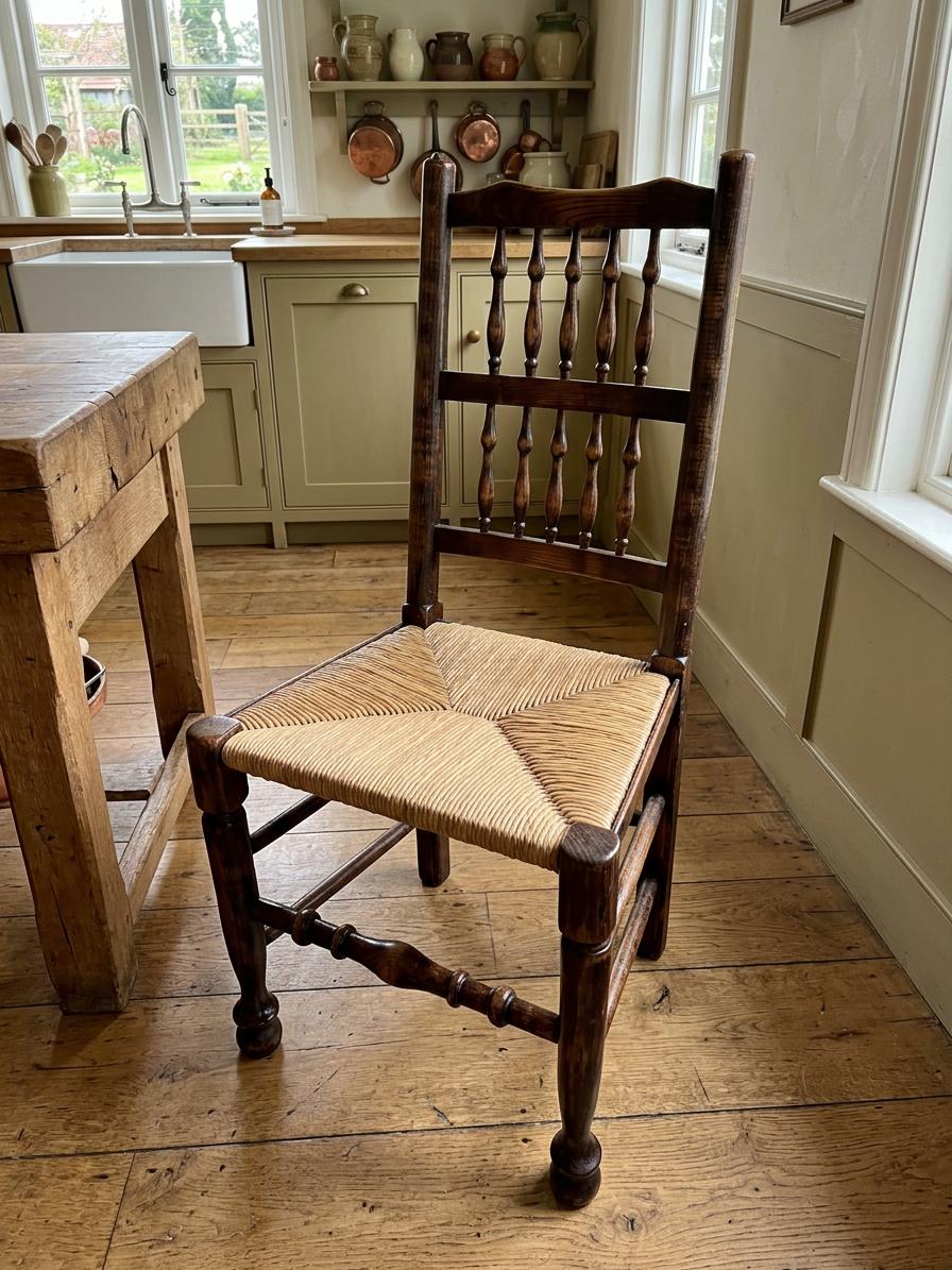 Antique Lancashire Rustic Styled Occasional Chair With Rush Seat (1 of 10) Antique Lancashire Rustic Styled Occasional Chair With Rush Seat (1 of 10)