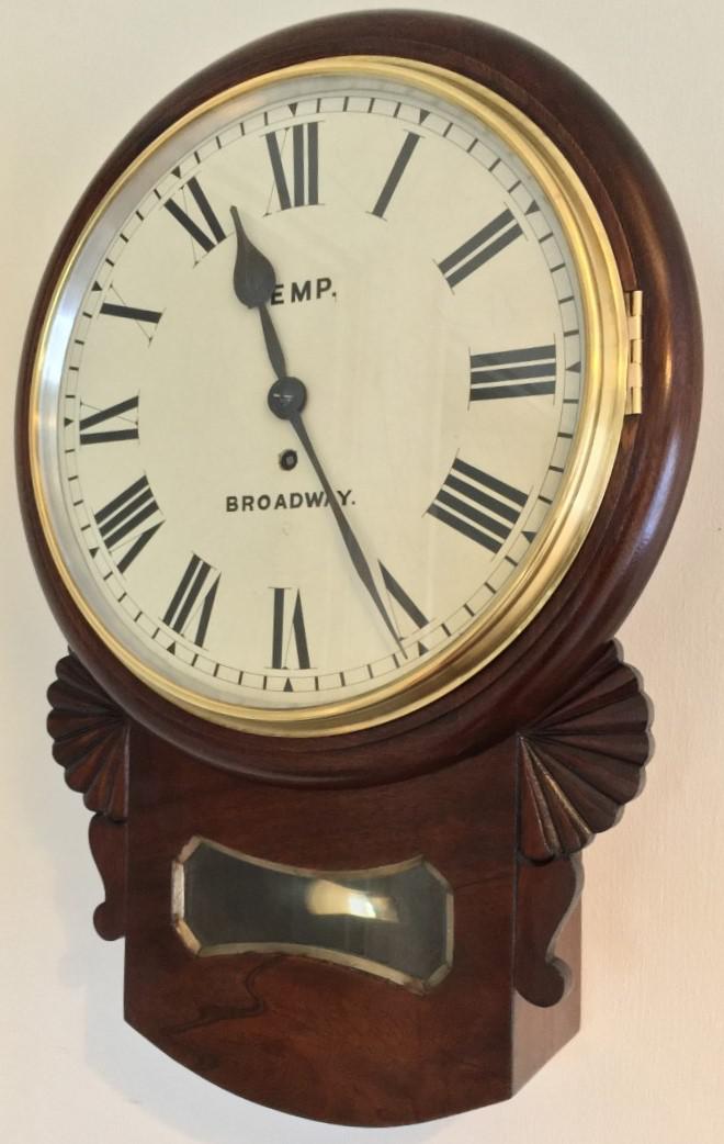 12" Drop Dial Fusee Timepiece (1 of 7) 12" Drop Dial Fusee Timepiece (1 of 7)