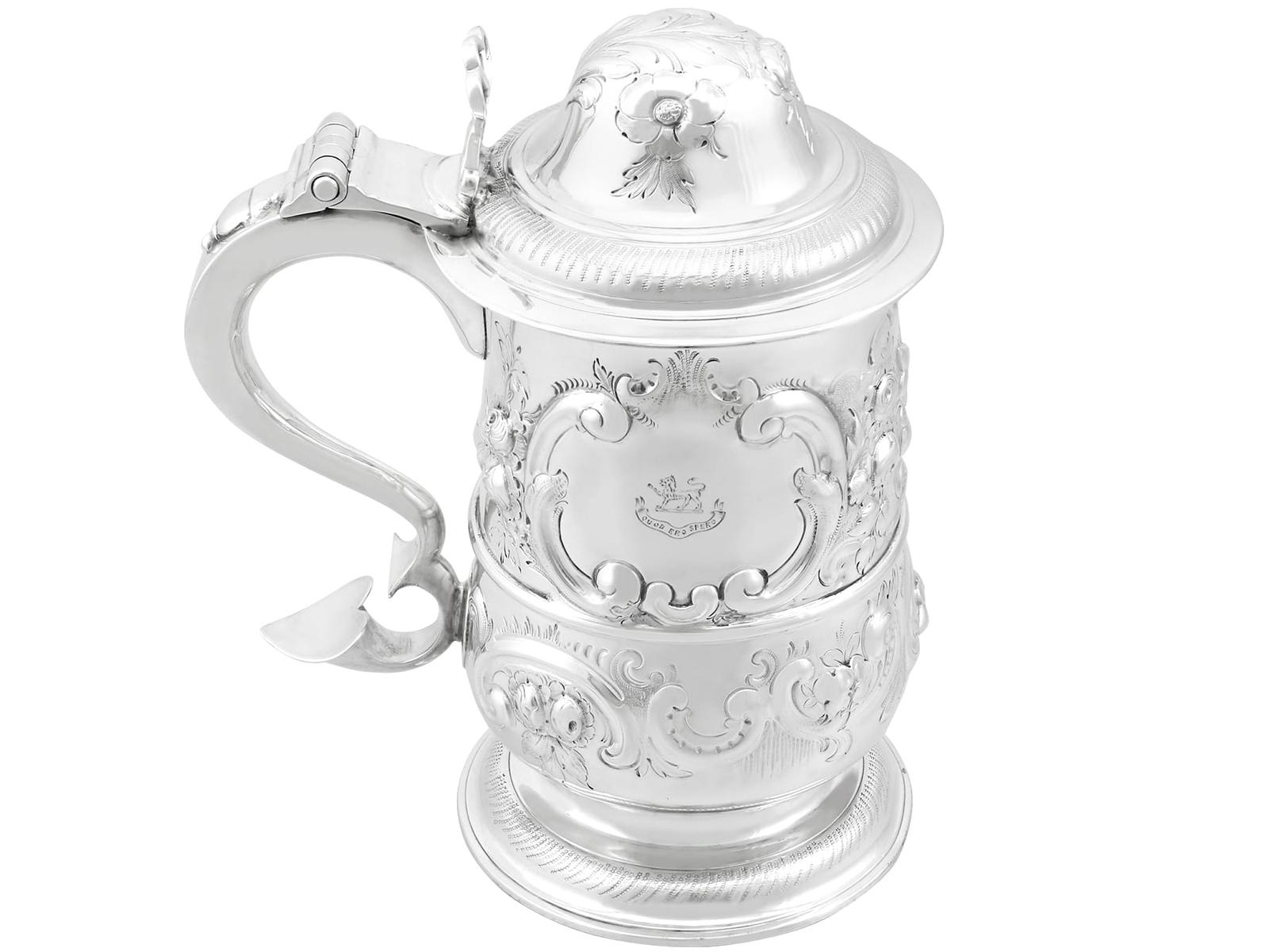 Newcastle Sterling Silver Tankard - Antique George III (1791) (1 of 11)