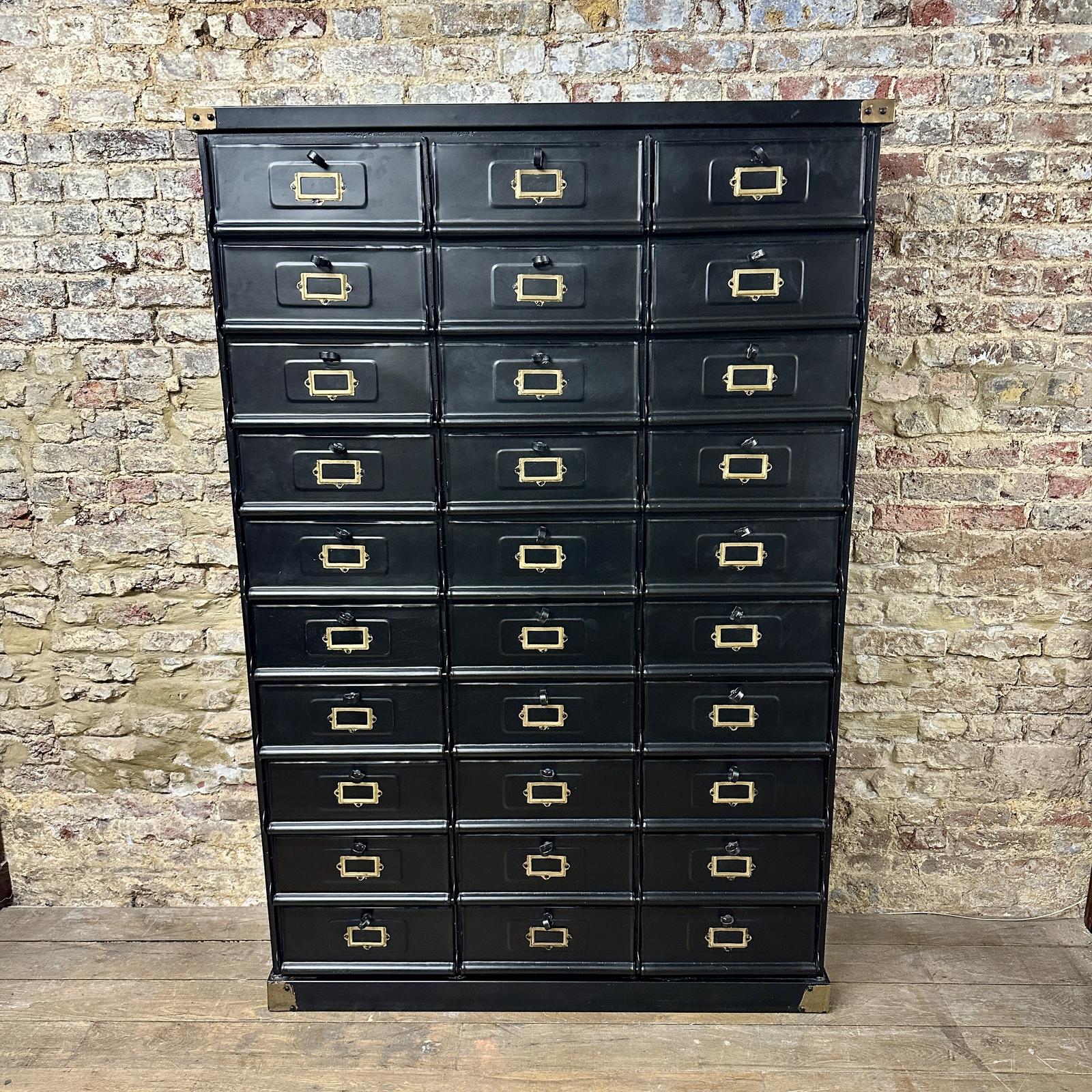 1920s French Industrial Filing Cabinet (1 of 6)