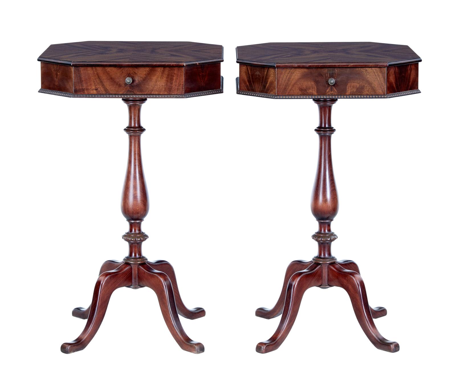 Pair of Mid Century Mahogany Side Tables (1 of 7) Pair of Mid Century Mahogany Side Tables (1 of 7)