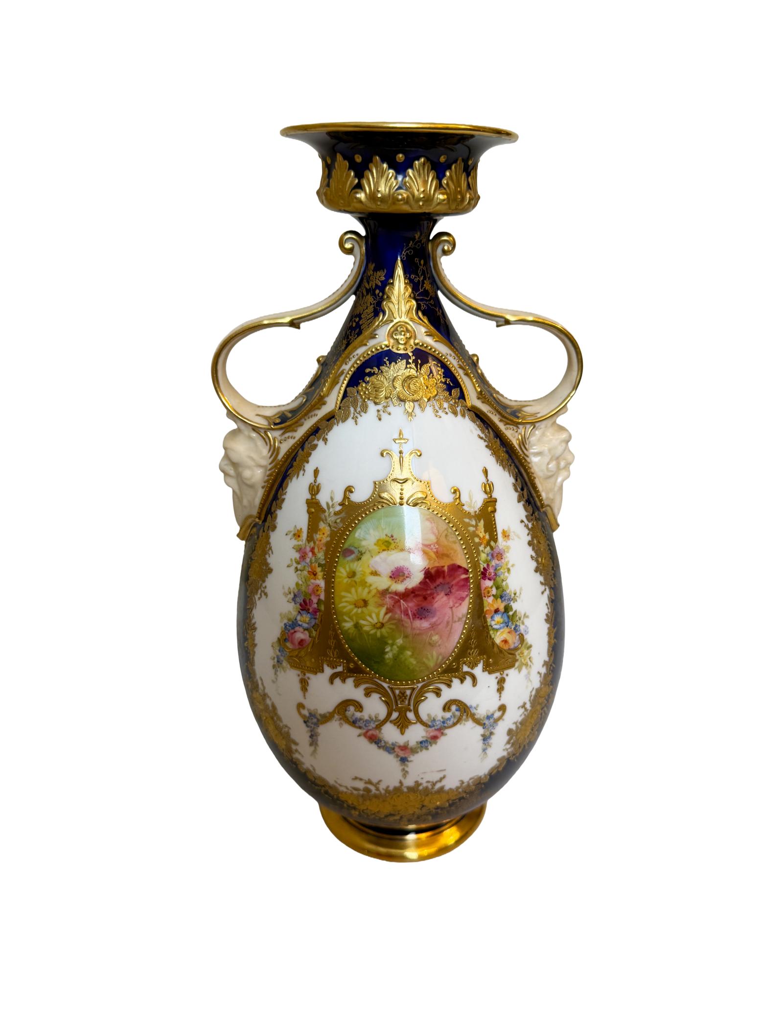 Superb Antique Royal Doulton Hand Painted Vase (1 of 9) Superb Antique Royal Doulton Hand Painted Vase (1 of 9)