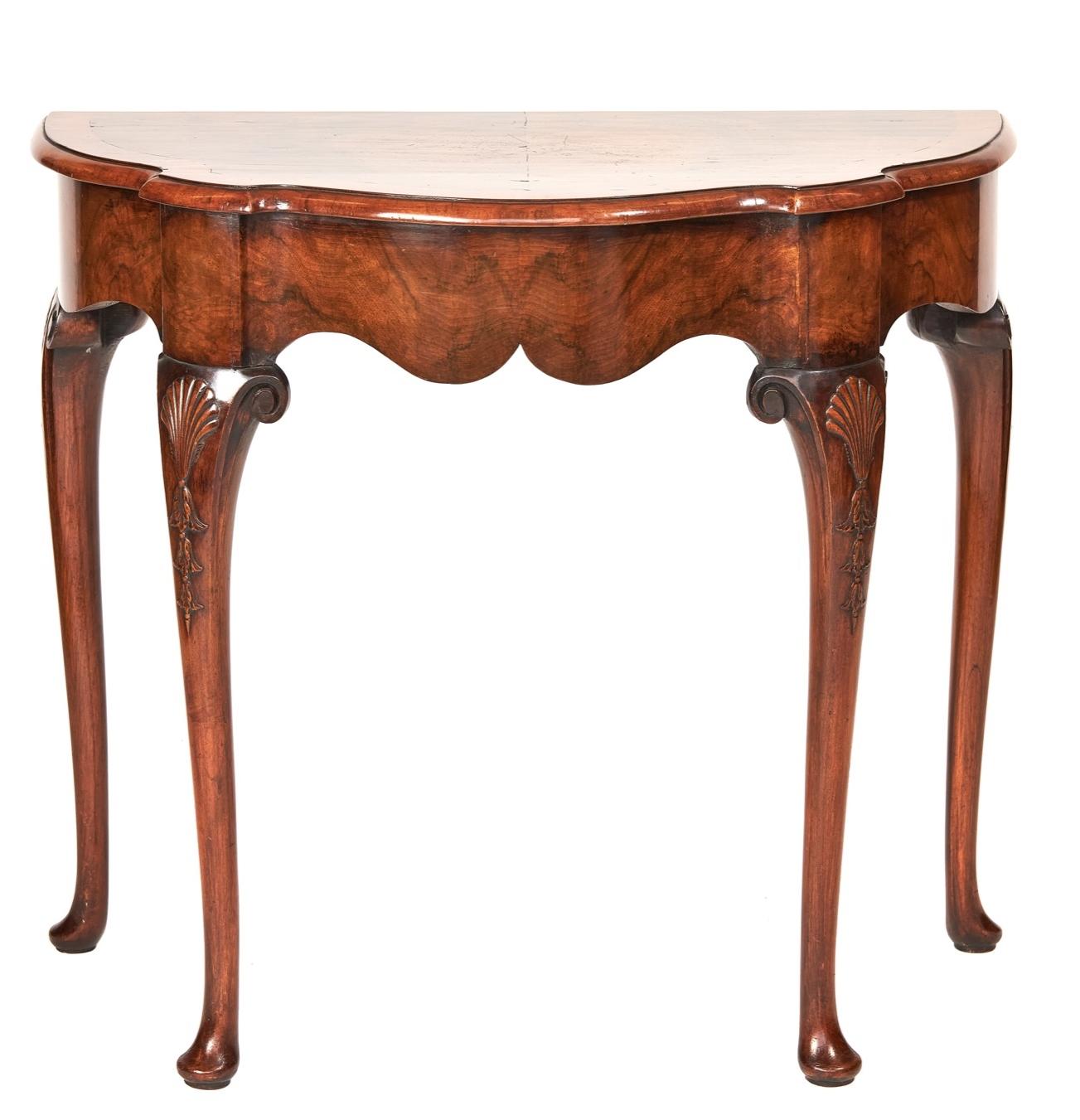 Walnut Georgian Revival Console Table (1 of 6) Walnut Georgian Revival Console Table (1 of 6)