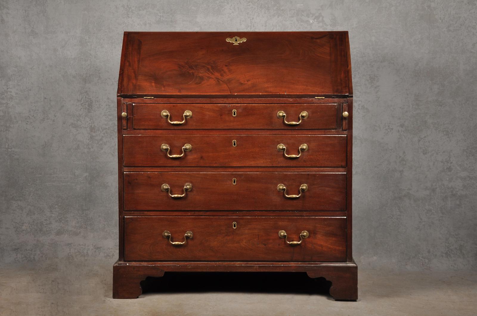 18th Century Mahogany Bureau (1 of 20)