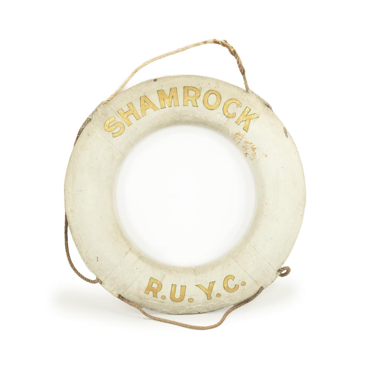 Original Life Ring from the America’s Cup Yacht ‘Shamrock’, Royal Ulster Yacht Club (1 of 2)