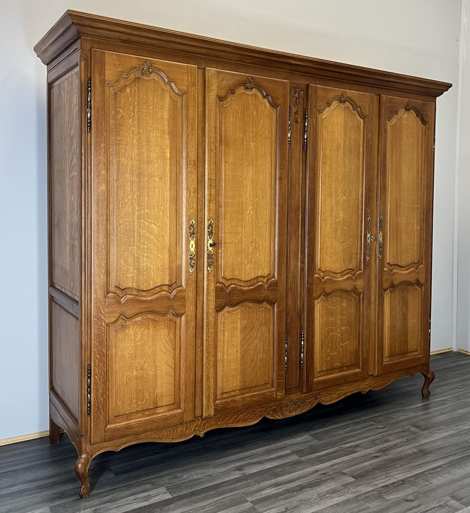 Amazing French Carved 4 Door Armoire Wardrobe (1 of 11) Amazing French Carved 4 Door Armoire Wardrobe (1 of 11)