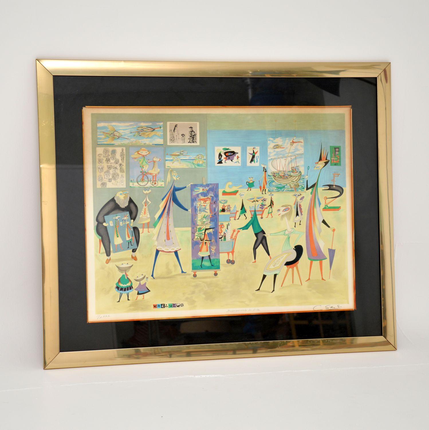 ‘Supermercado de Arte’ – Signed 1960’s Lithograph by Guillermo Silva (1 of 12)