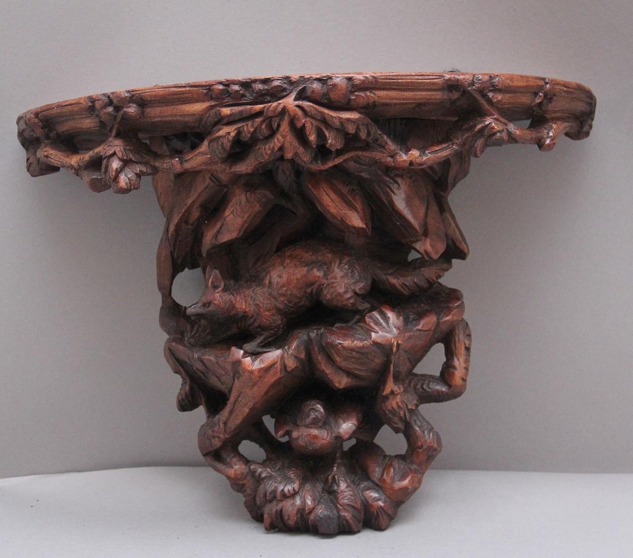 19th Century Black Forest Carved Wall Bracket (1 of 8) 19th Century Black Forest Carved Wall Bracket (1 of 8)
