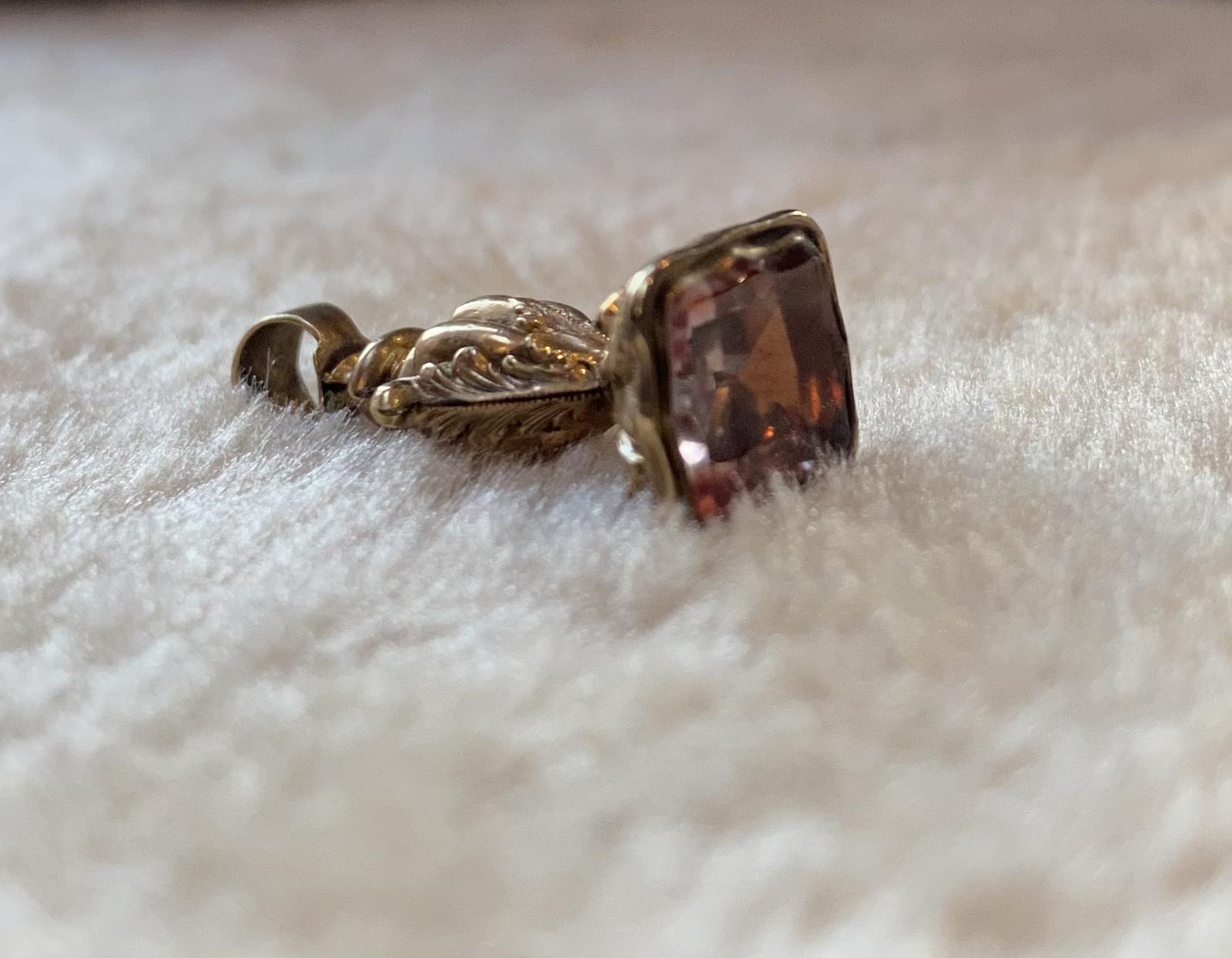 Victorian Guilt Metal Fob (1 of 5)