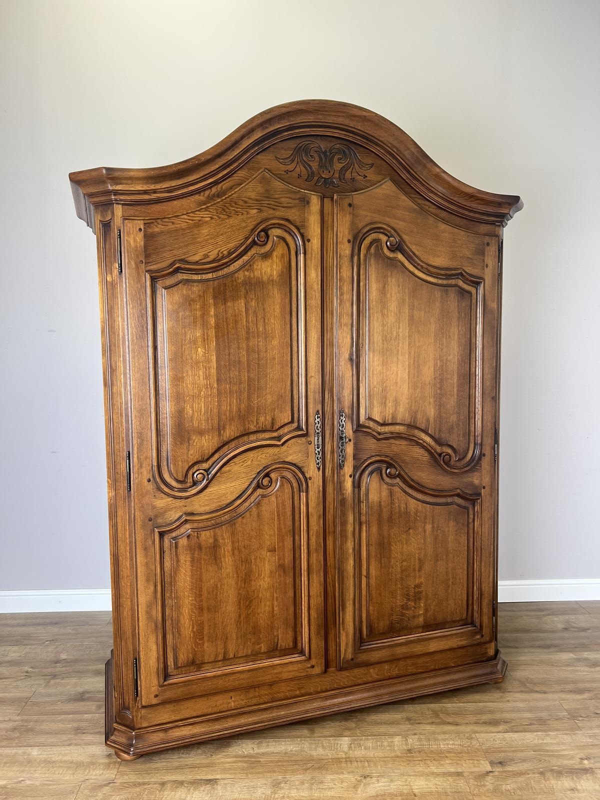 Wardrobe Vintage French Oak Two Door Carved Armoire (1 of 13) Wardrobe Vintage French Oak Two Door Carved Armoire (1 of 13)