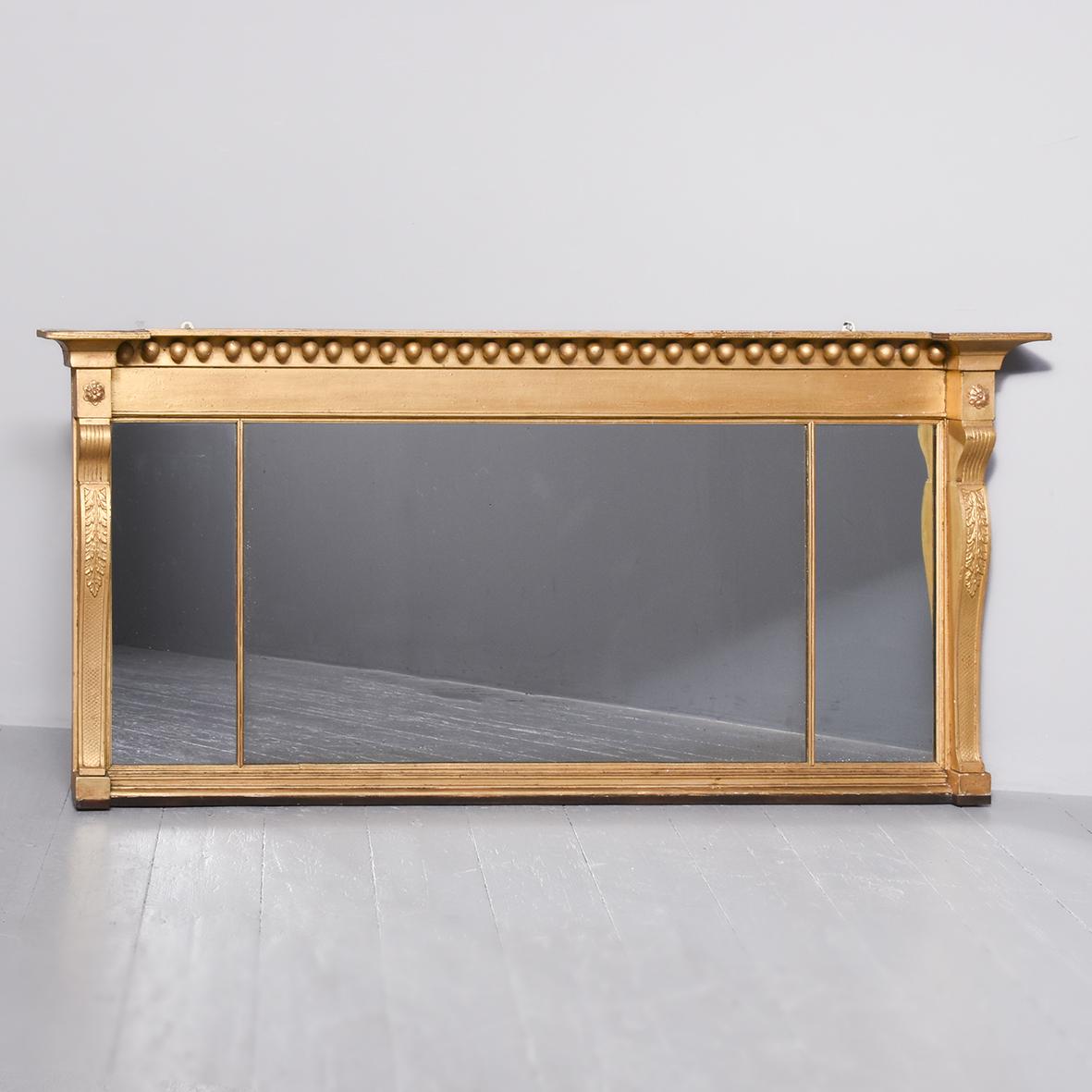 Regency Tryptic Overmantel Mirror (1 of 7)