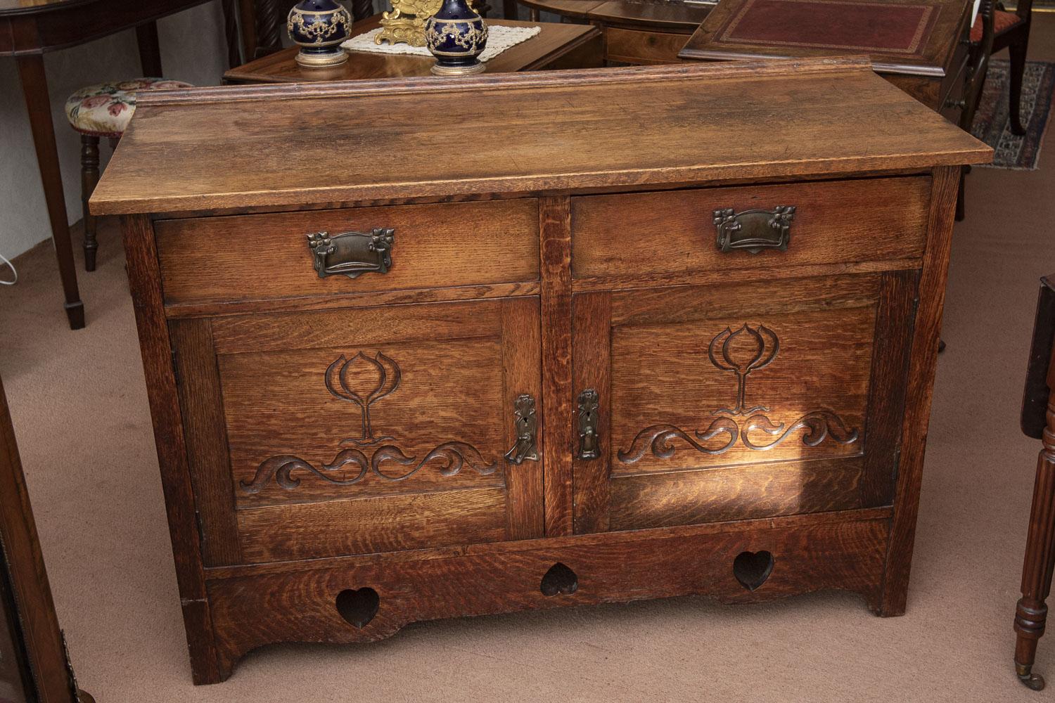 Oak Cupboard of Arts & Crafts Design (1 of 10)