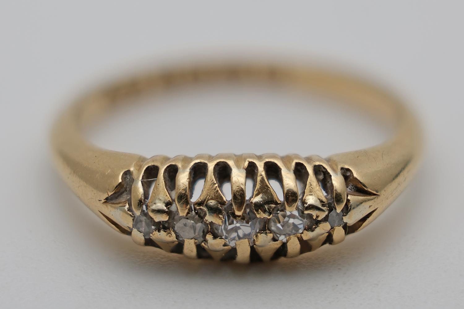 Edwardian 18ct Diamond Ring Alabaster & Wilson (1 of 4)