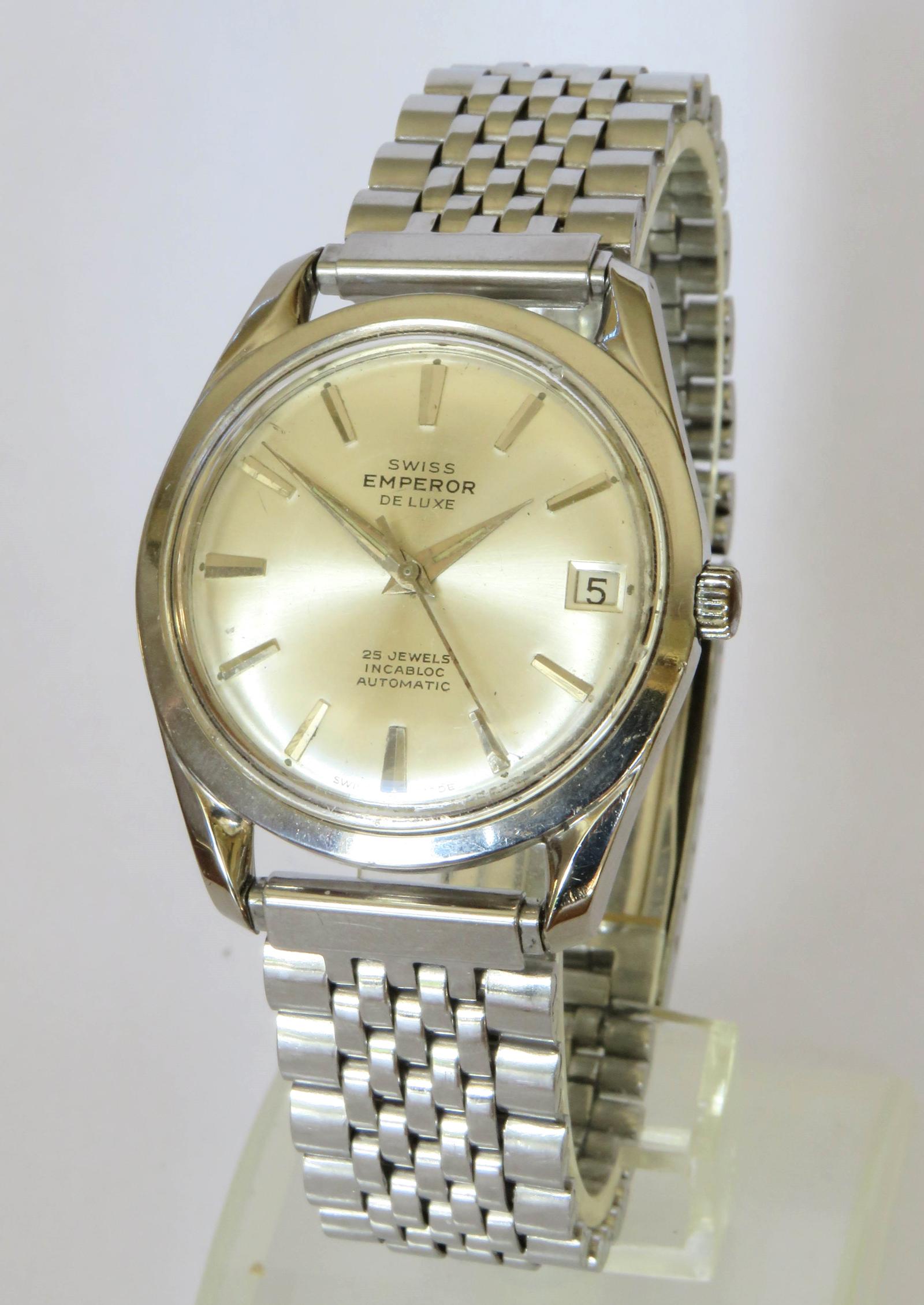 Watch: Gents 1960s Swiss Emperor De Luxe Automatic Watch (1 of 5)