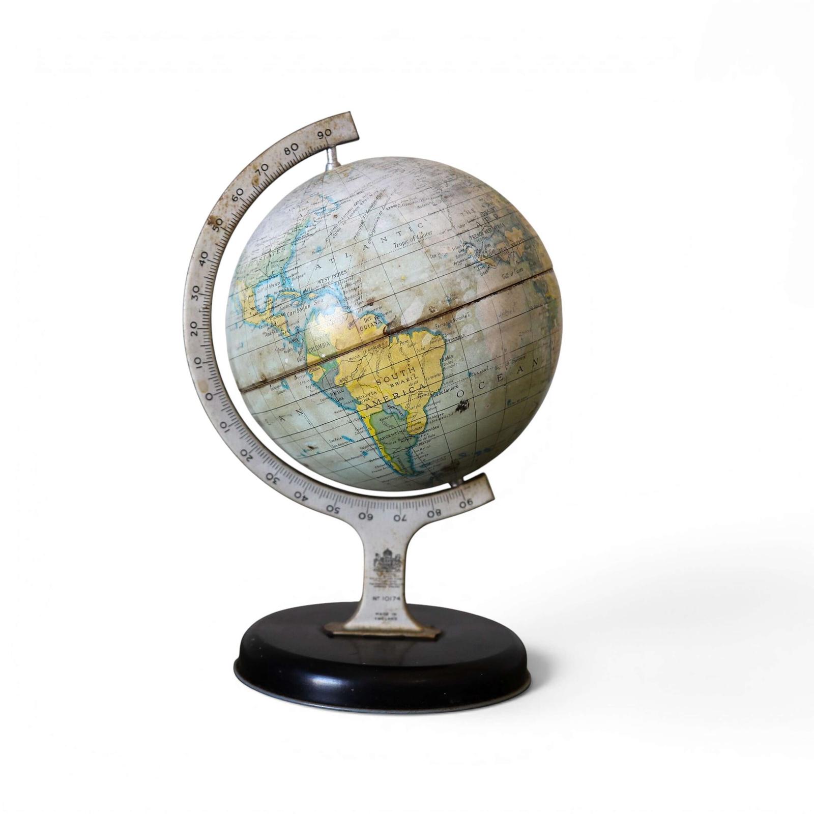 Mid‑Century Chad Valley Globe — Made in England circa 1950 (1 of 10) Mid‑Century Chad Valley Globe — Made in England circa 1950 (1 of 10)