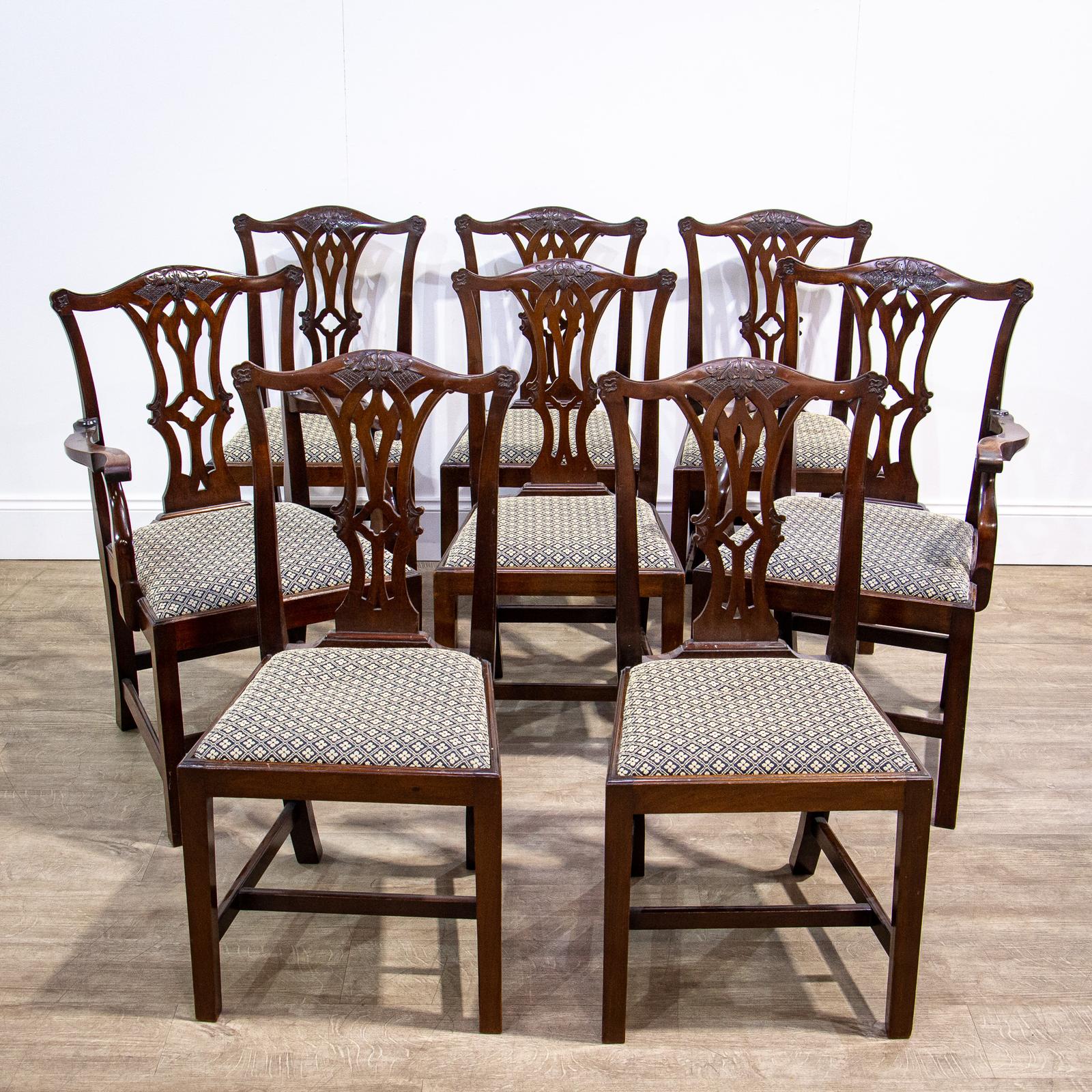 Set of 8 Mahogany Dining Chairs with Carvers (1 of 22) Set of 8 Mahogany Dining Chairs with Carvers (1 of 22)