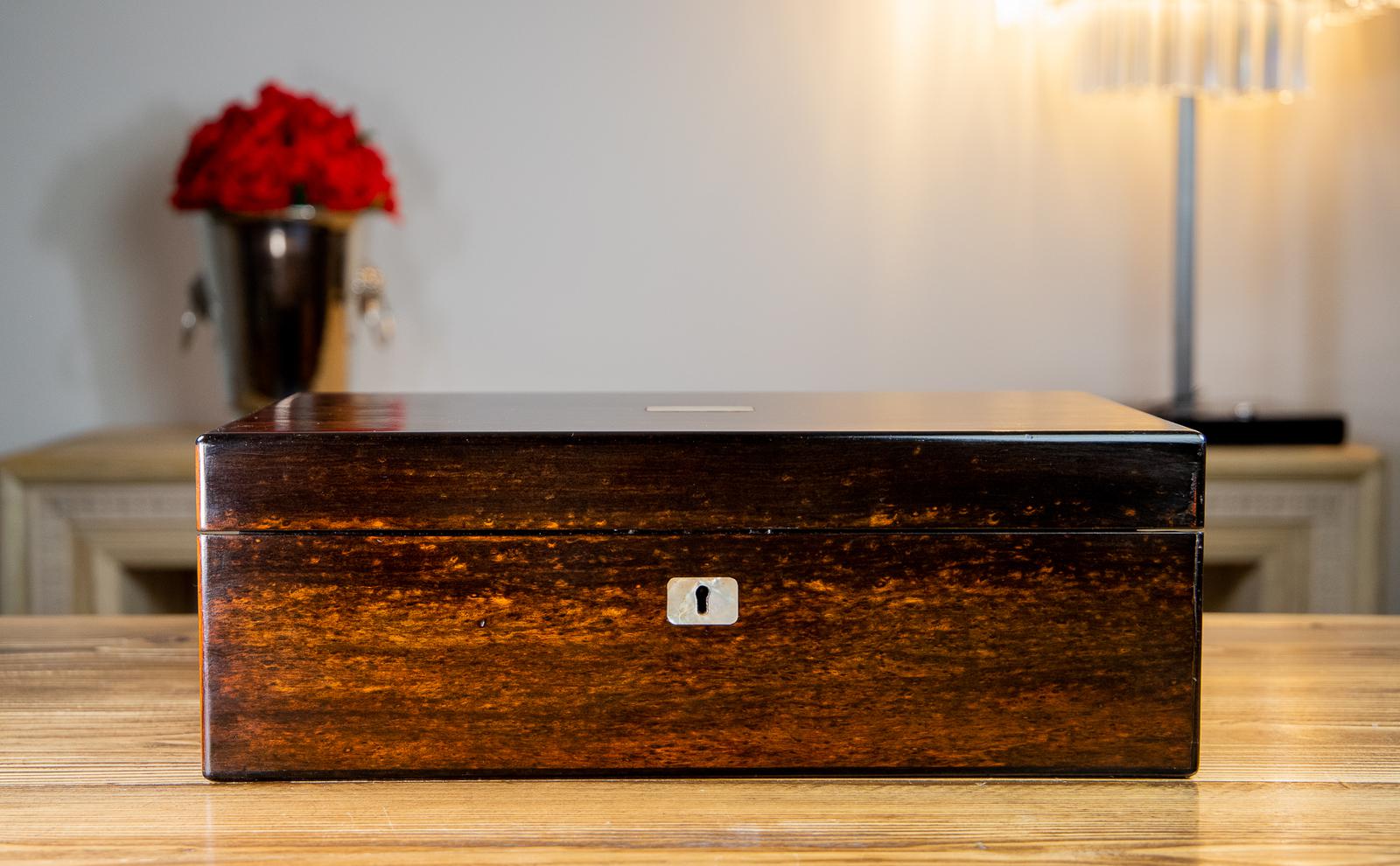 Lund of London Coromandel Writing Slope c.1850 (1 of 11)